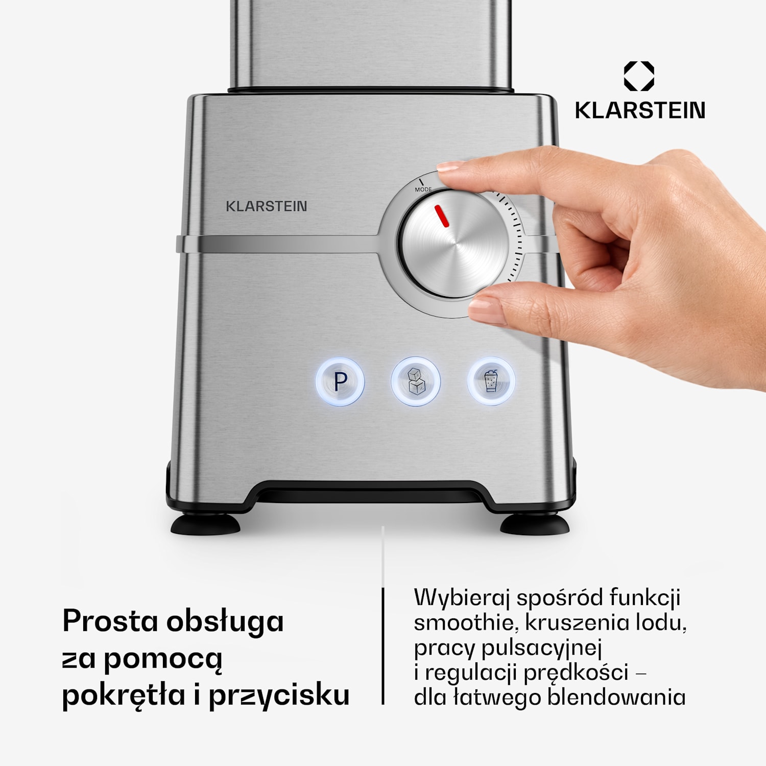 Kraftpaket Pro mikser | kruszony lód i smoothie | funkcja pulsacyjna | 2000 W | 30000 obr./min | 2 L 