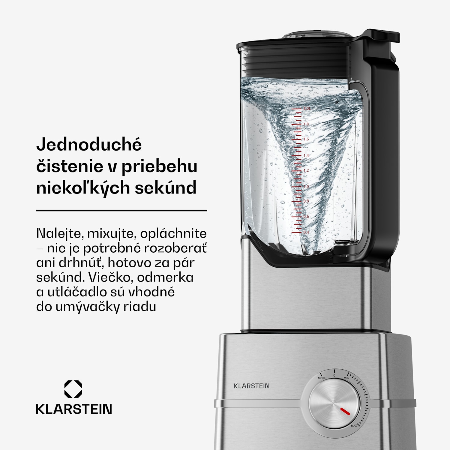Kraftpaket Pro mixér | Drvený ľad & smoothies | Pulzná funkcia | 2000 W | 30000 ot./min | 2 L 