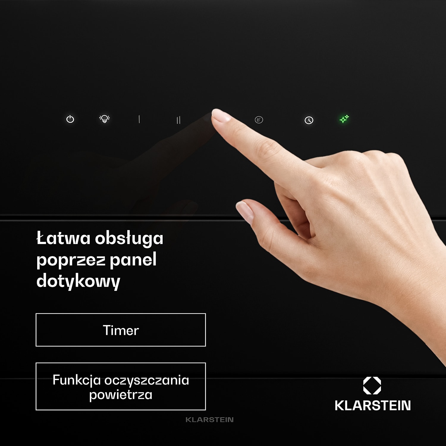 Skośny okap kuchenny SleekAir | Tryb otwarty i zamknięty | Wysokiej jakości konstrukcja | 720 m³/h | 60 cm 60 cm | Czarny