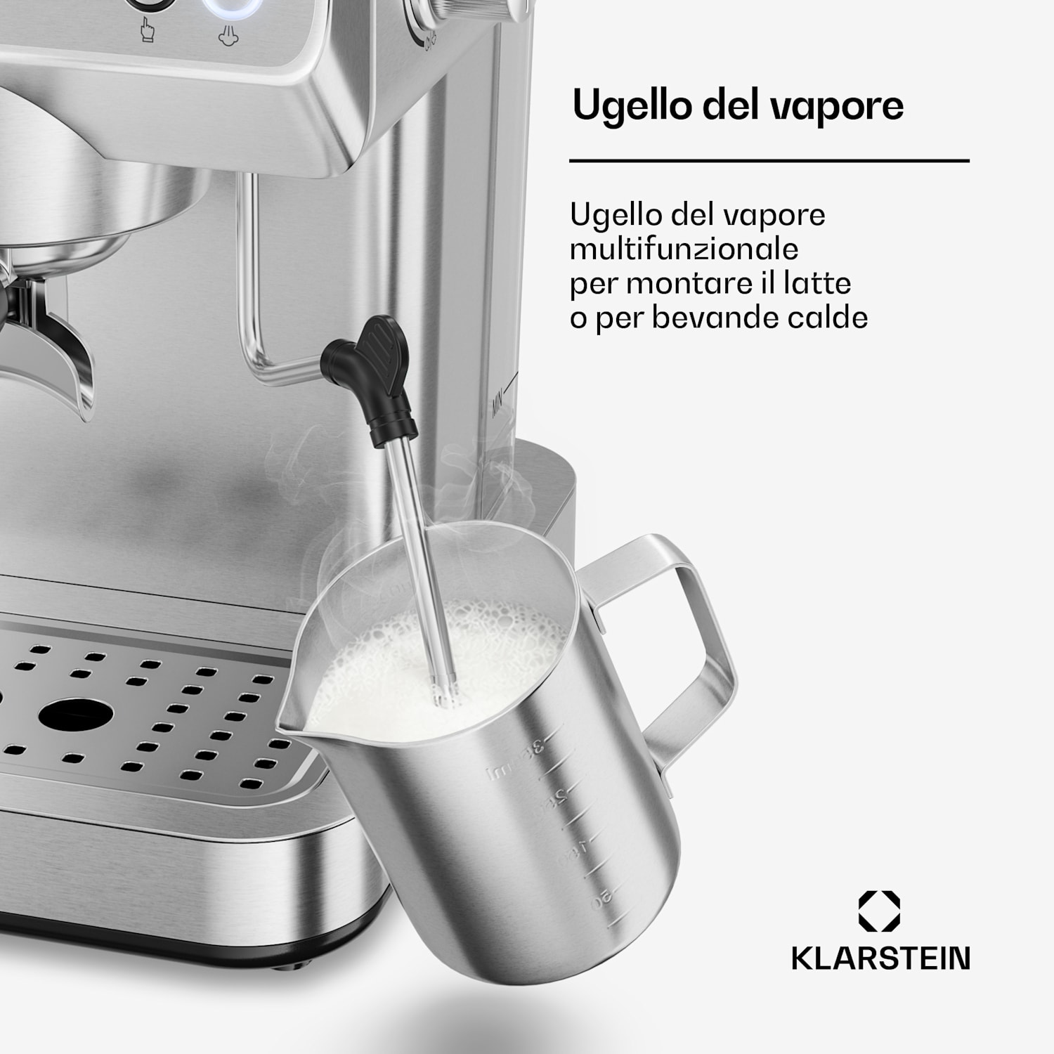 Libeica Evo - Macchina per caffè espresso | 1360 W | 20 bar | 1,3 l | Montalatte incluso 