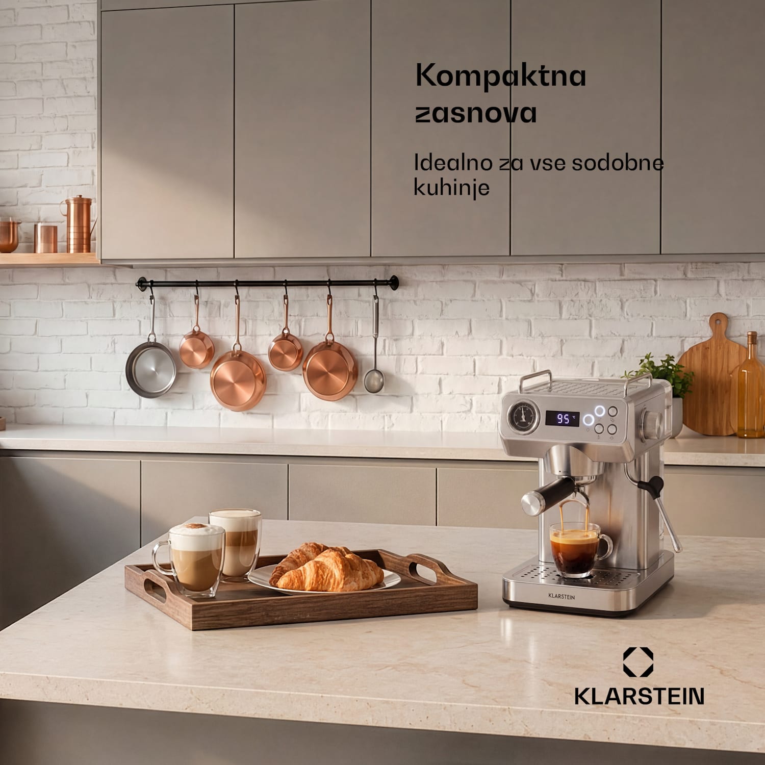 Libeica Evo ročni kavni aparat | 1360 W | 20 barov | 1,3 l | Z vgrajenim penilnikom mleka 