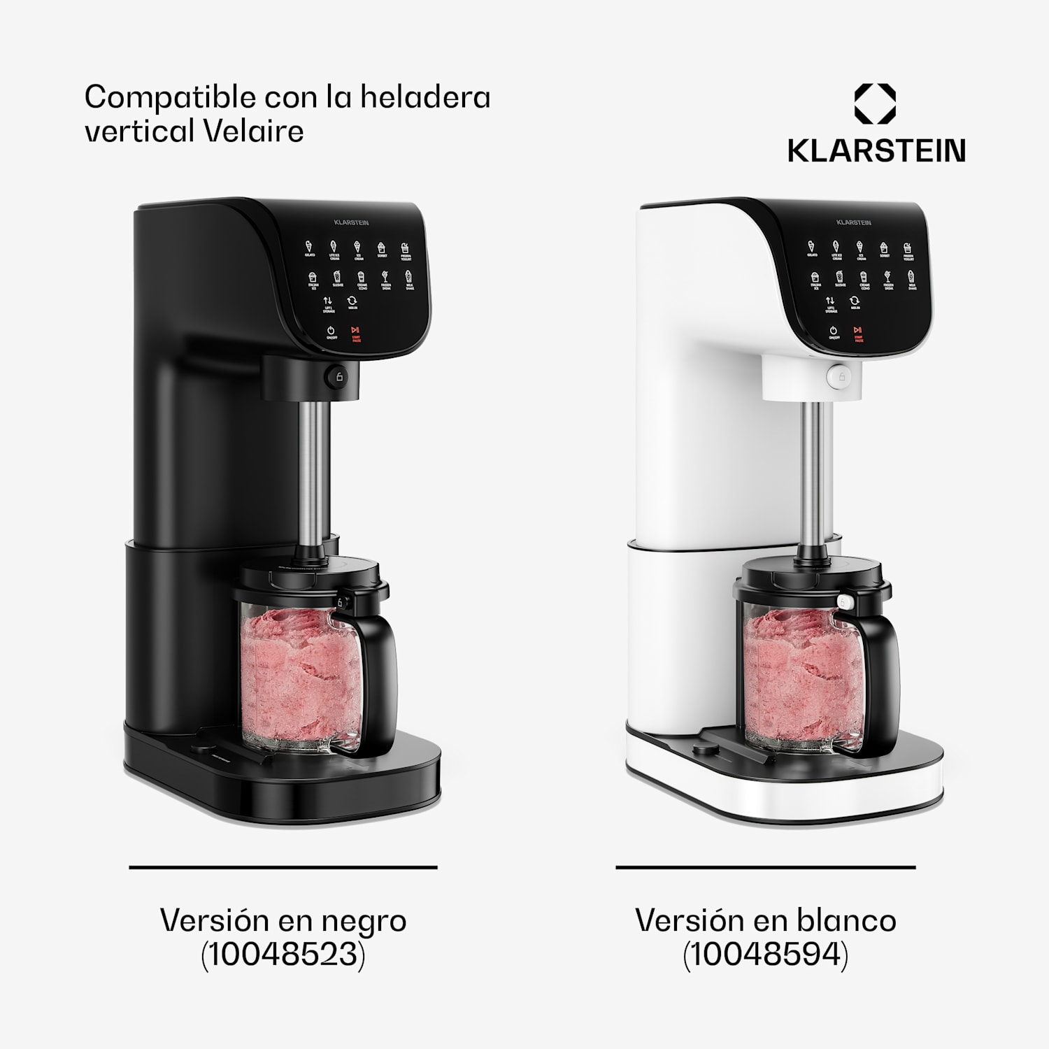 Recipiente para helado Velaire | 0,6 litros | Tritan | Resistente | Tapa de silicona | Apto para el lavavajillas 