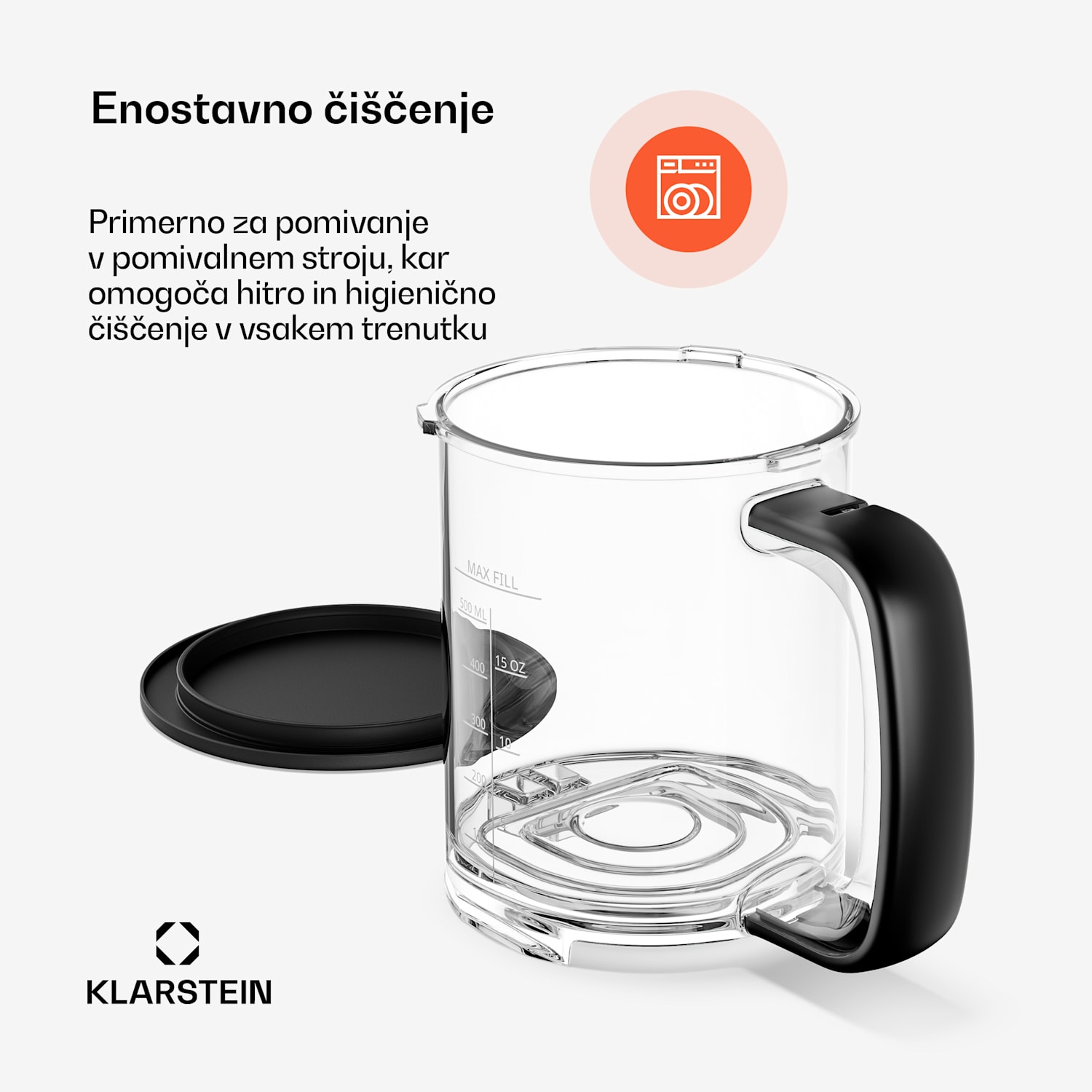 Velaire Posoda za sladoled | 0,6 litra | Tritan | trpežna | silikonski pokrov | primerna za pomivanje v pomivalnem stroju 