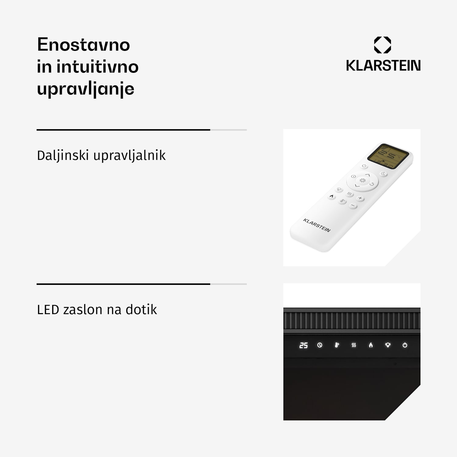 EchoFlame Smart stenski električni kamin | 152 cm | 1800 W | 2 načina ogrevanja | 12 barv | Črn 152 x 44 x 20 cm