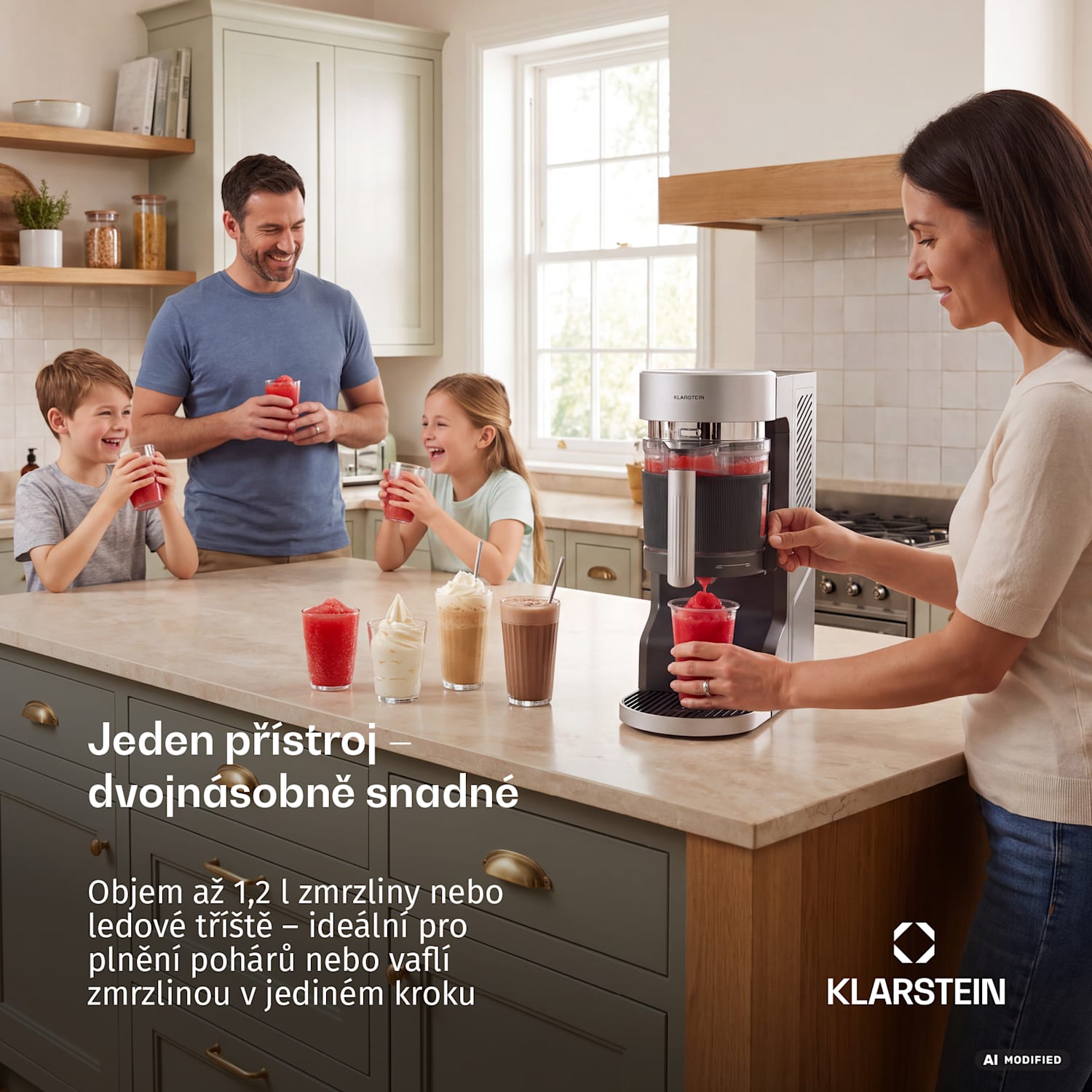 Zmrzlinovač VertiFrost s kompresorem | 1,2 l | 160 W | dotykové ovládání | 7 režimů 