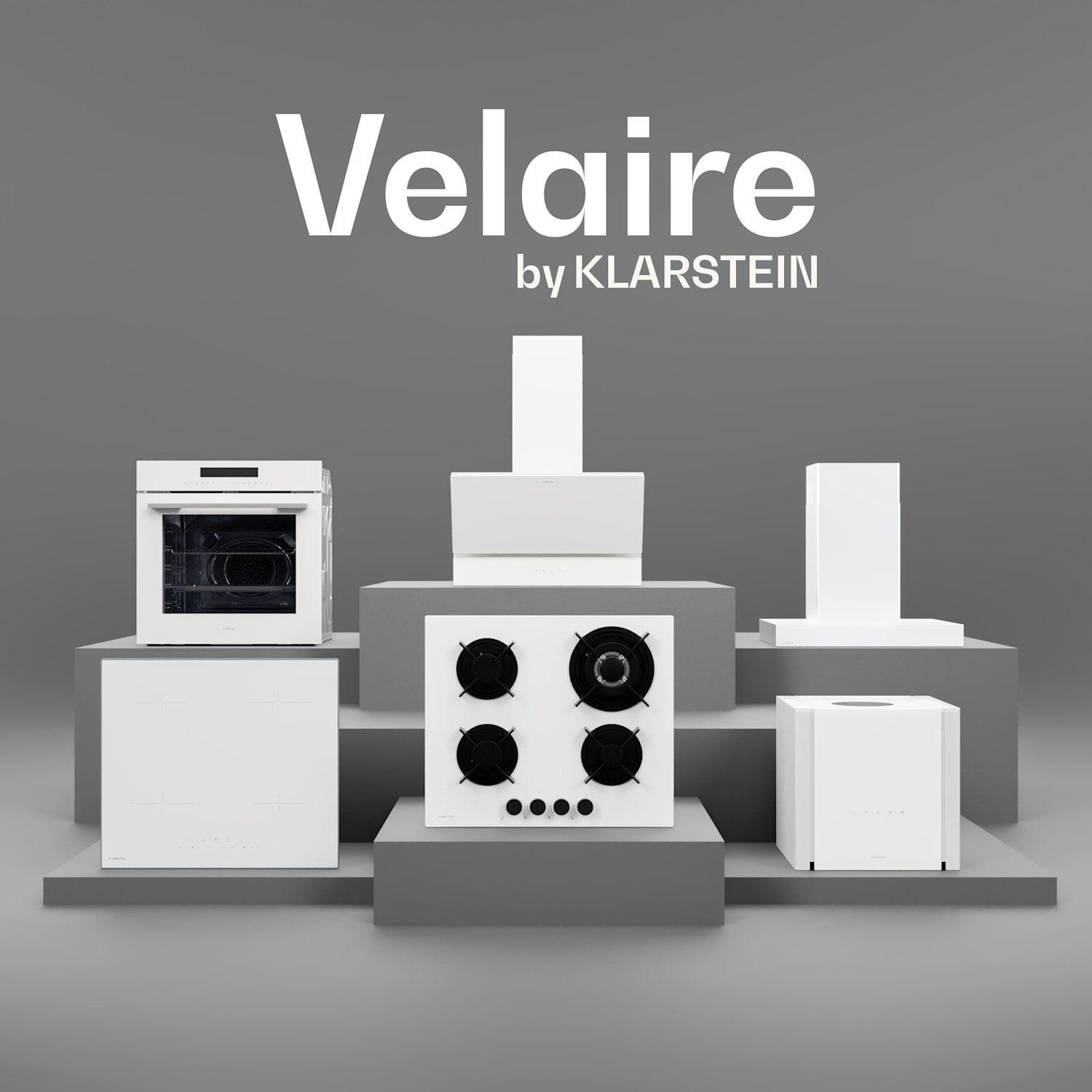 Velaire placa de indução | Elegante, minimalista, economizadora de espaço | 3 zonas de cozedura | 5500 W | 45 cm 45 cm | Branco