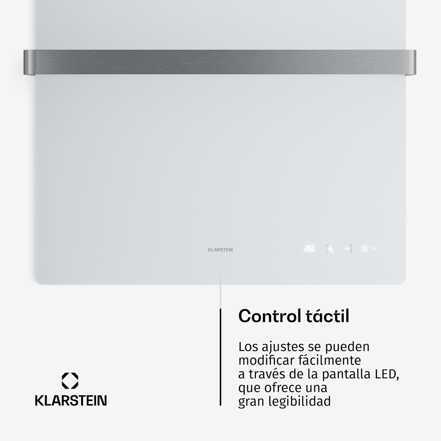 Panel de infrarrojos inteligente HotSpot Crystal | 800 W | 12 m² | Control táctil y asistente de voz.  