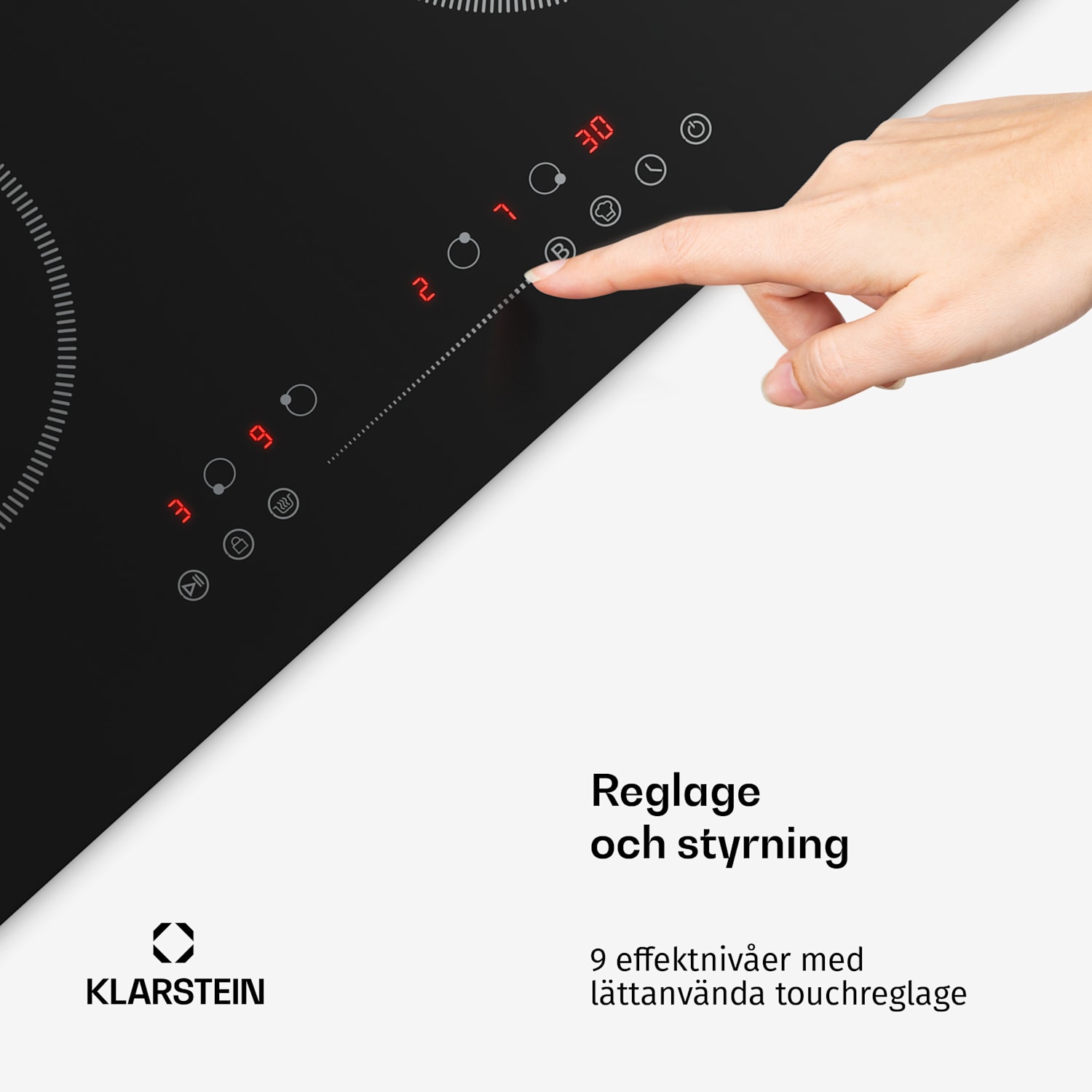 TrinityCook induktionshäll | 4 kokzoner | 3500 W | 9 effektnivåer | Touch-styrning 