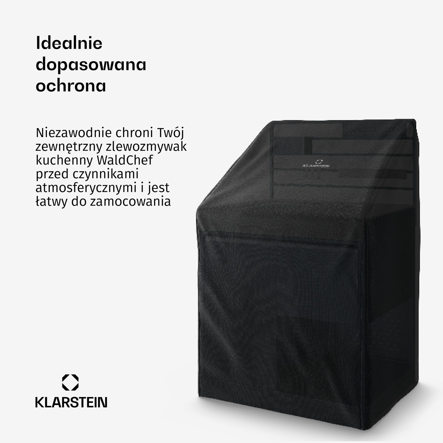 Pokrowiec WaldChef na zlew ogrodowy | Odporny na warunki atmosferyczne | Poliester | 92 x 65 cm 