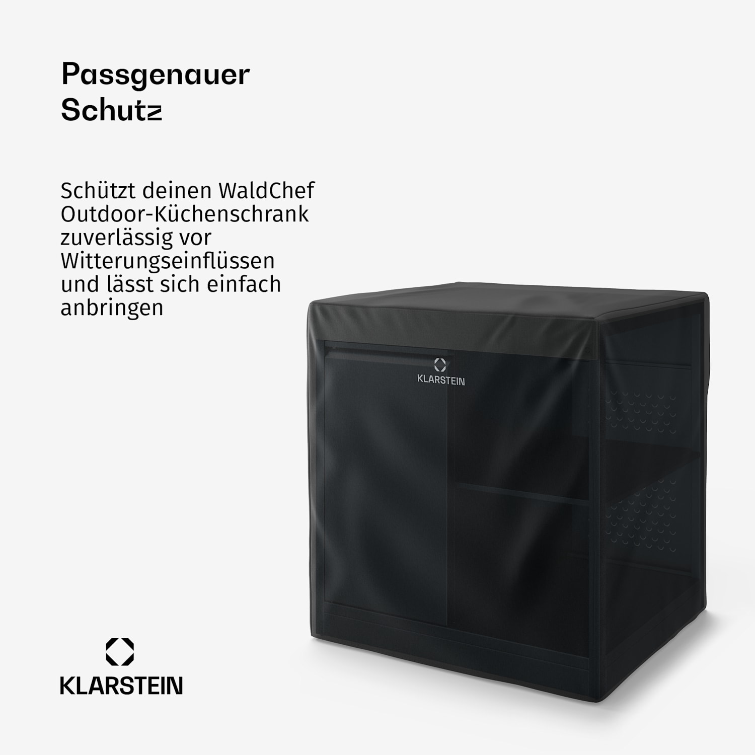 WaldChef Abdeckhaube für Outdoor-Küchenschrank | Wetterfest | Polyester | 92 x 63 cm 