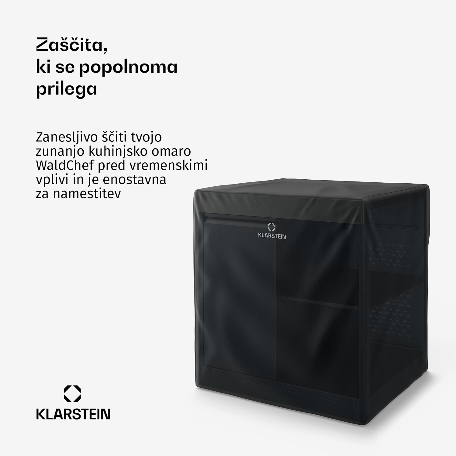 WaldChef zaščitna prevleka za kuhinjsko omarico na prostem | Odporna na vremenske vplive | Poliester | 92 x 63 cm 