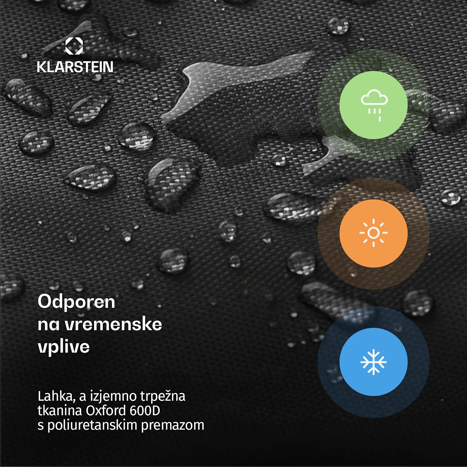 WaldChef zaščitna prevleka za kuhinjsko omarico na prostem | Odporna na vremenske vplive | Poliester | 92 x 63 cm 