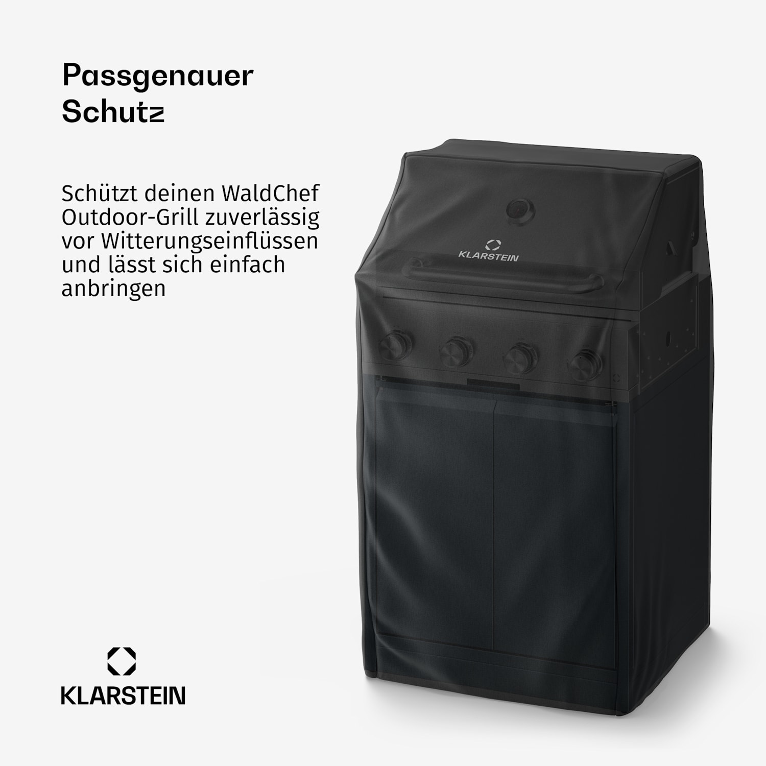 WaldChef Grillabdeckung | Wetterfest | Polyester | 69 x 68 cm 