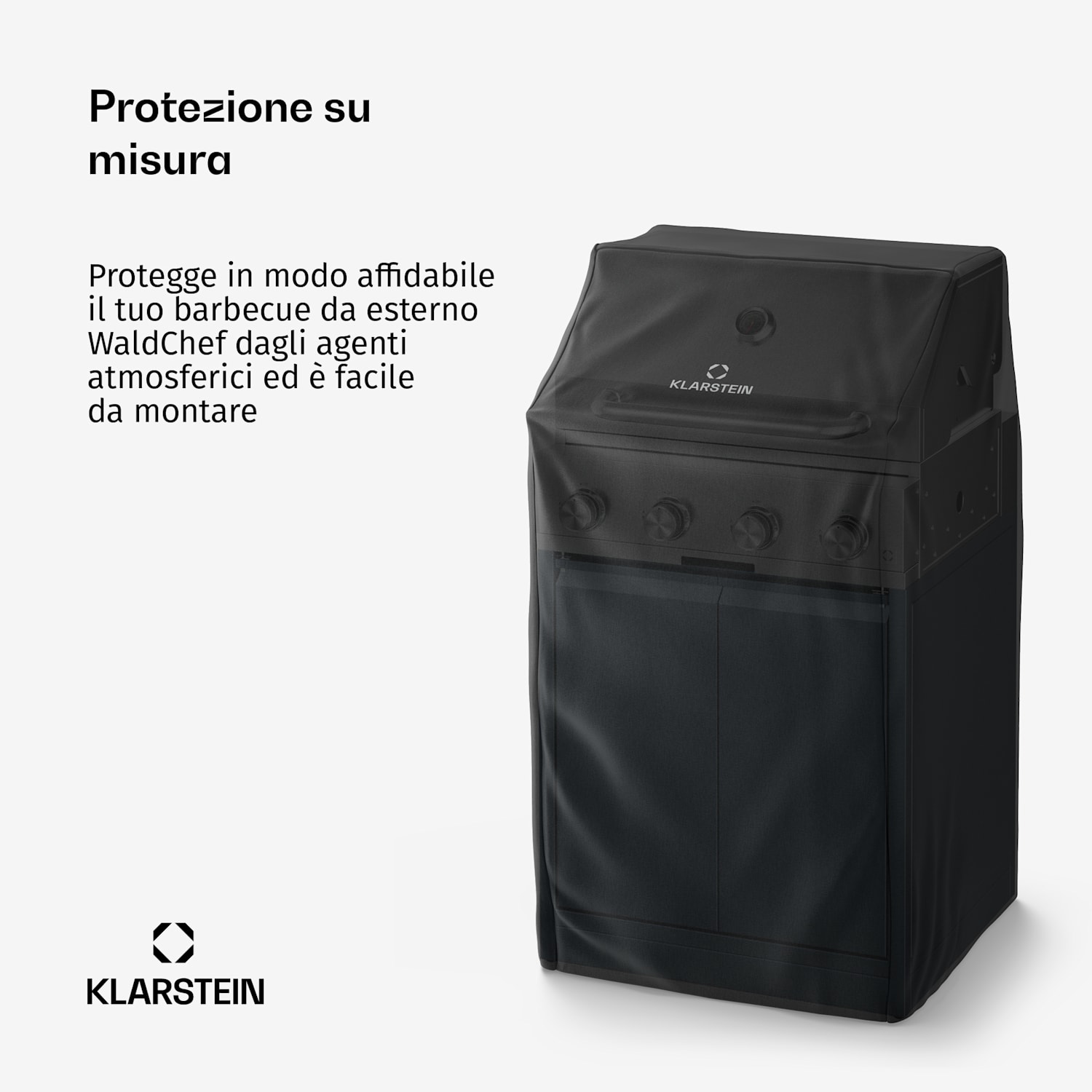 Copertura per barbecue WaldChef | Resistente alle intemperie | Poliestere | 69 x 68 cm 