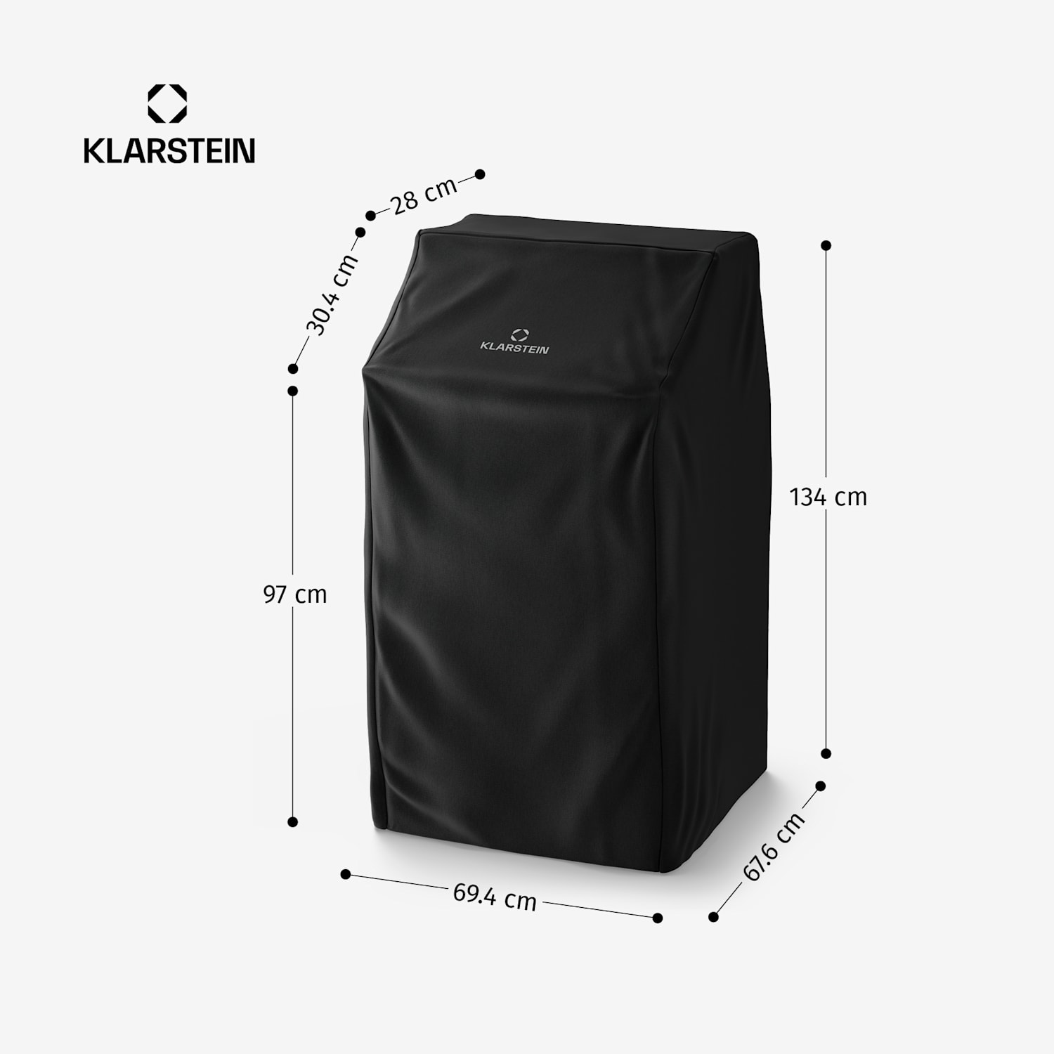 WaldChef Grillabdeckung | Wetterfest | Polyester | 69 x 68 cm 