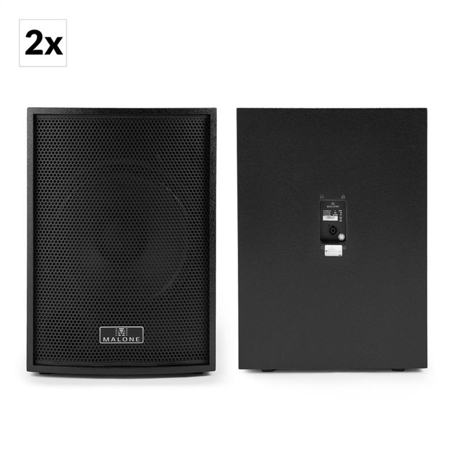 Black Box 6 Zestaw aktywnych kolumn nagłośnieniowych 4x subwoofer 2x satelity z kablami 