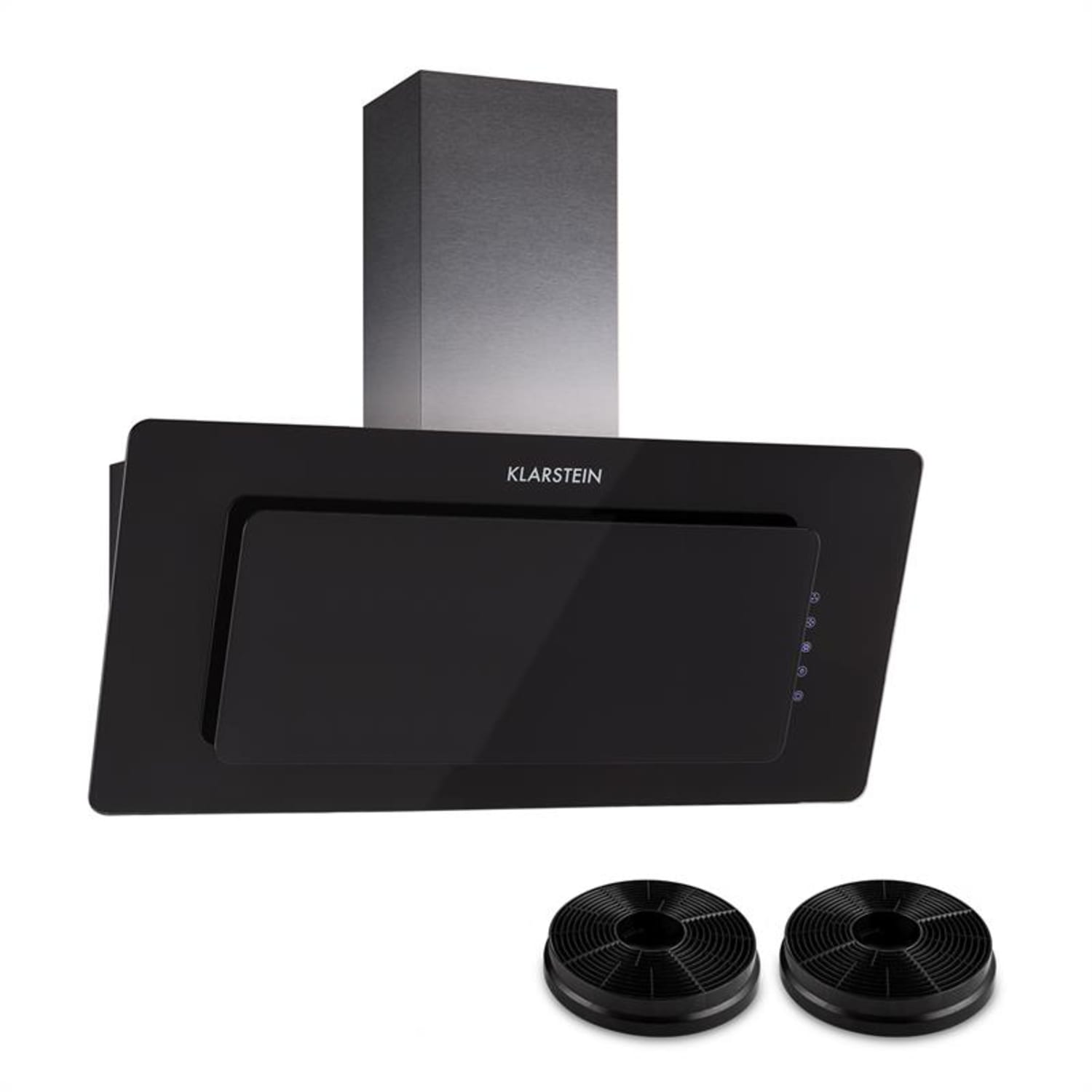 Klarstein Lorea 90 afzuigkap incl. actief koolfilter zwart 