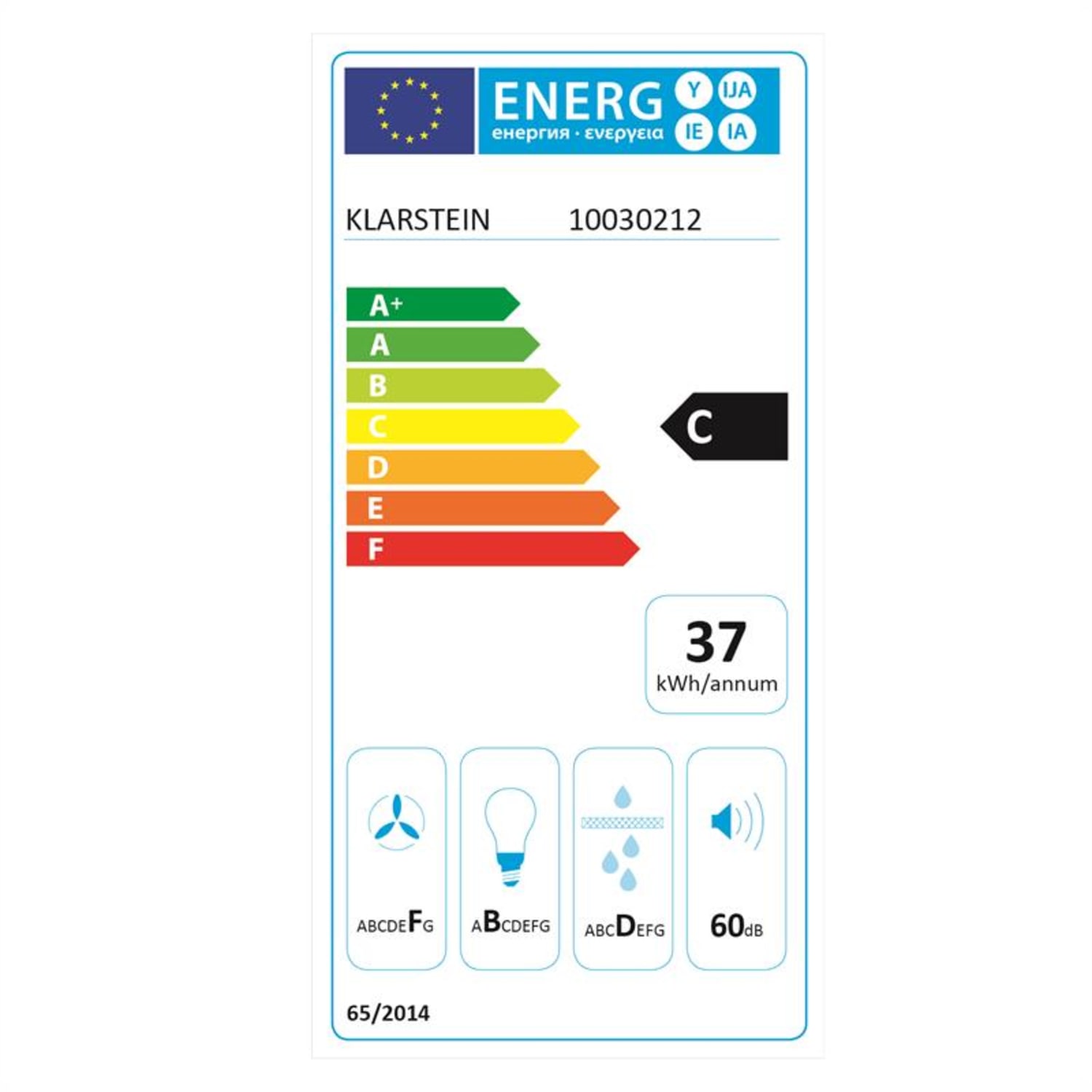 Klarstein Lorea 90 afzuigkap incl. actief koolfilter zwart 