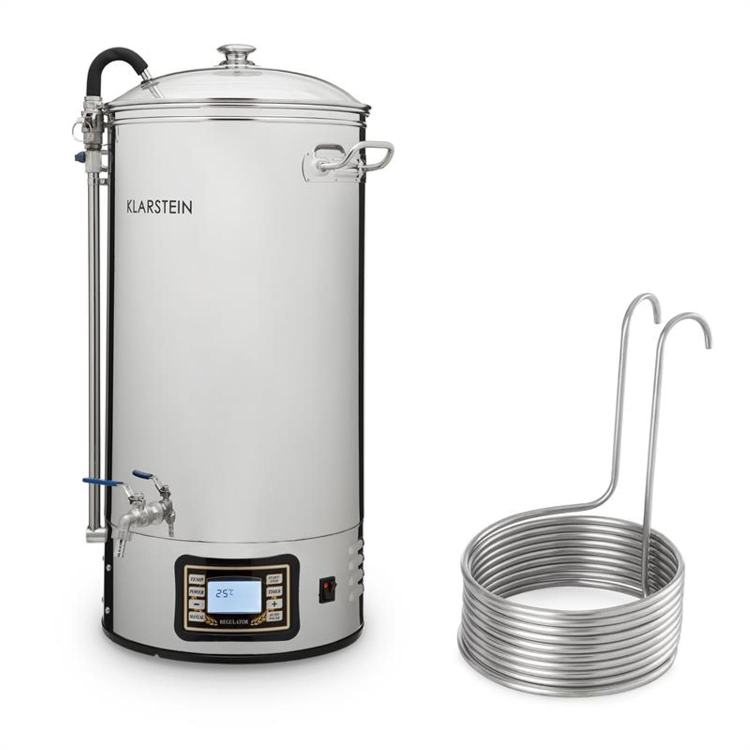 Mundschenk XXL + răcitor de imersie, echipament de fabricarea berii acasă, 3000 W, 50 L, oțel inoxidabil 304 