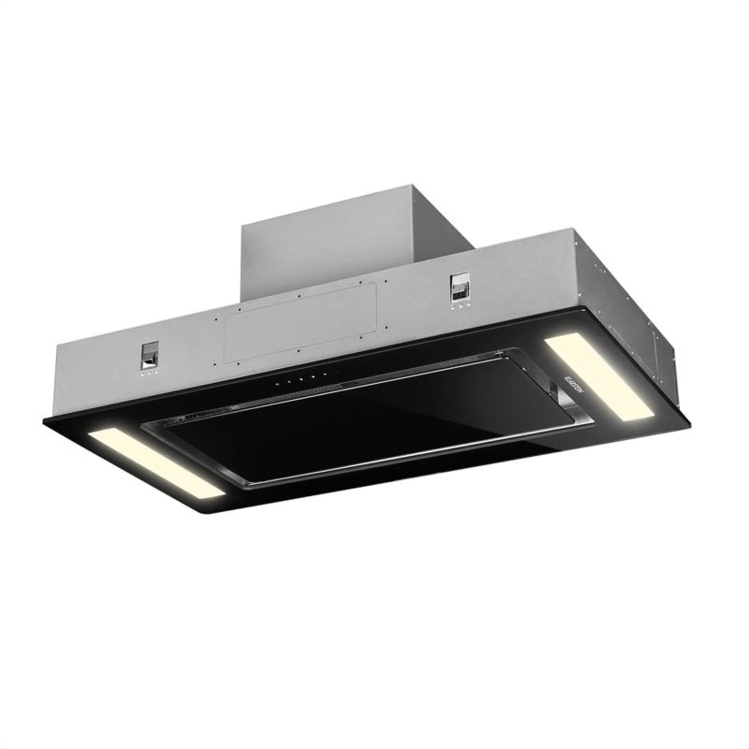 Remy Campana extractora Set de circulación de aire 90cm 230W 620m³/h negra Con filtro de repuesto | Negro