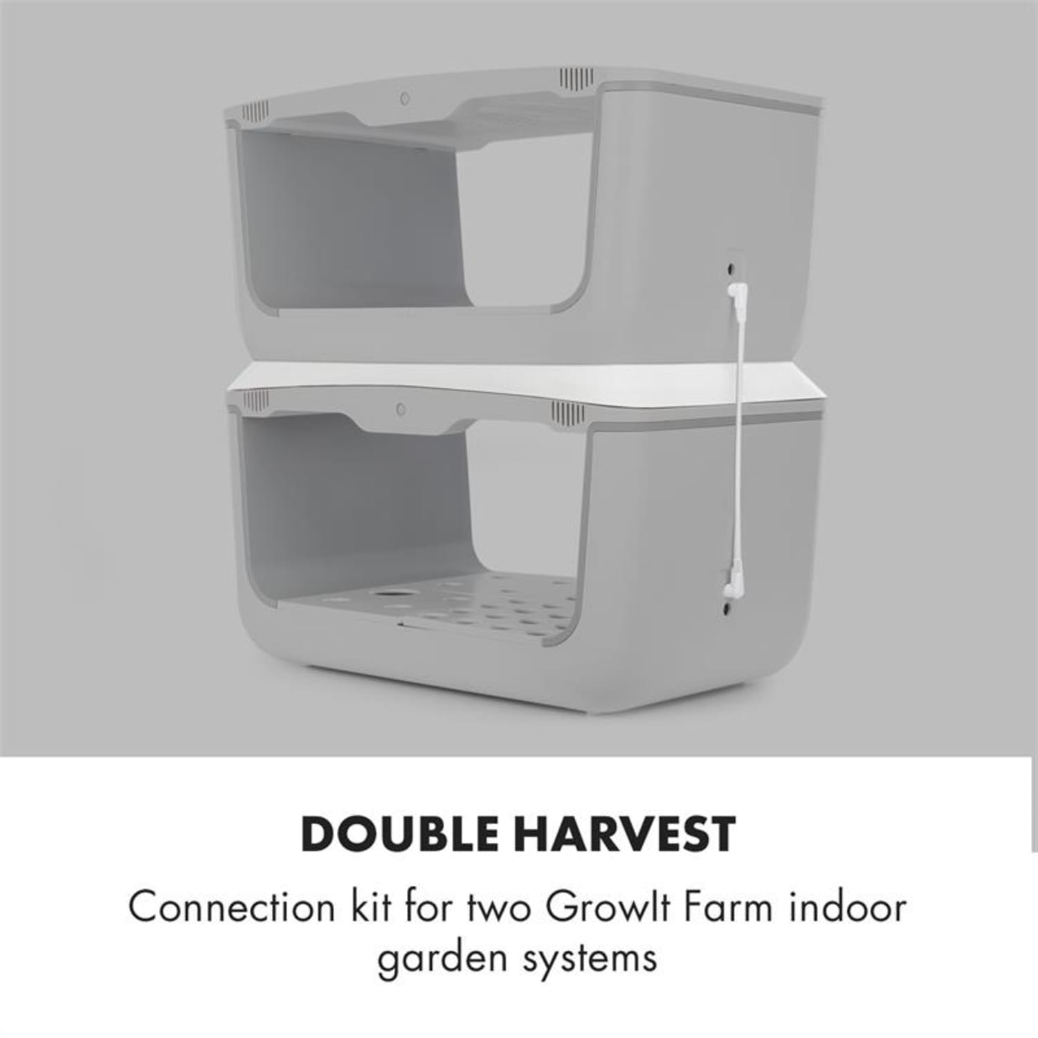 GrowIt Connection Set 3 Parts Connection Frame / Cable & Power Supply White 