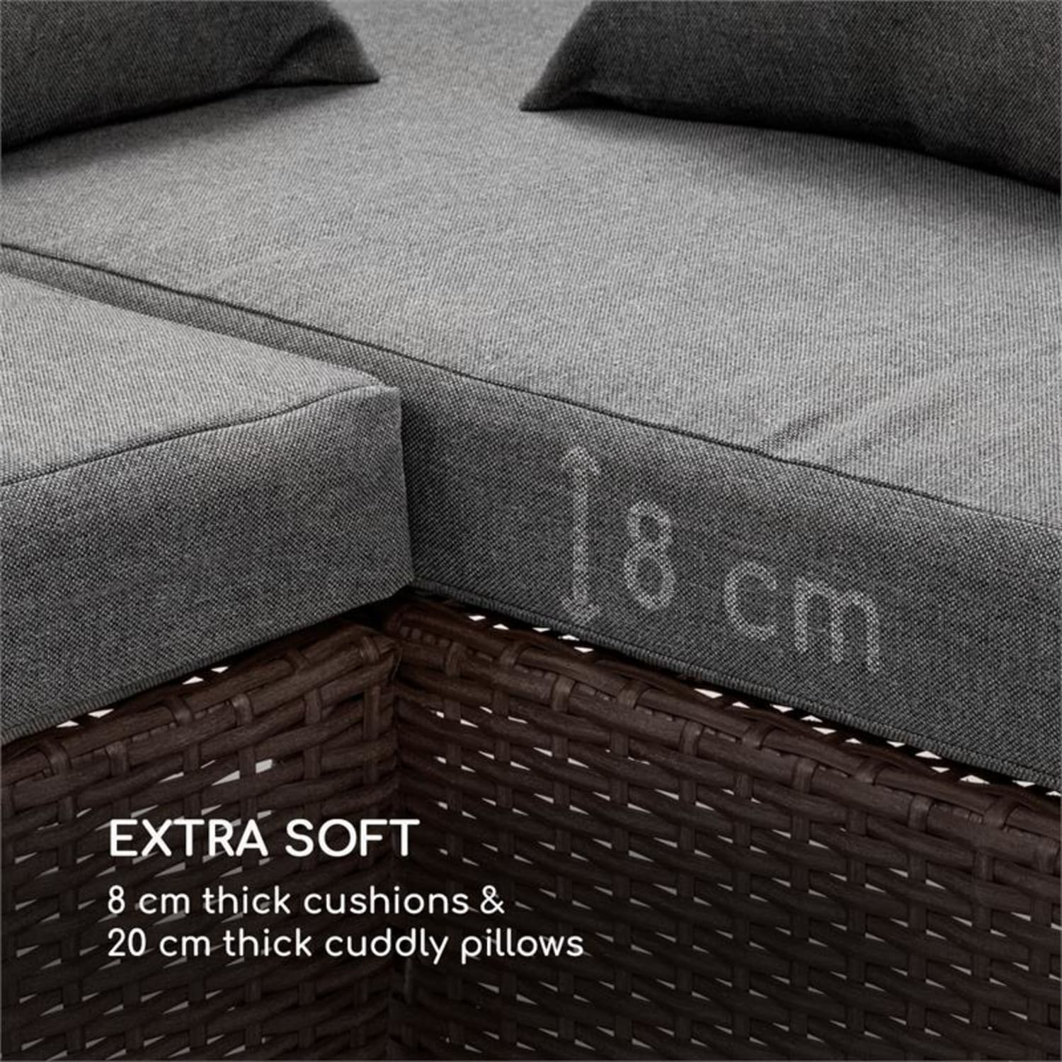 Titania Dining Lounge Set, kerti ülőgarnitúra készlet, barna/sötétszürke Barna | Sötétszürke