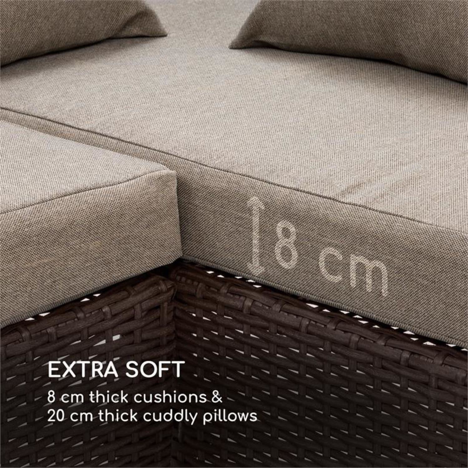 Titania Dining Lounge Set trädhårdsmöbel brun / brun Brun | Brun