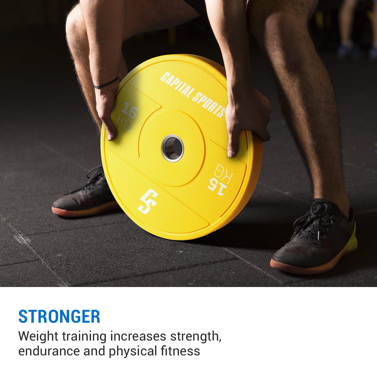 Nipton 2021 Gewichtsplatte Bumper Plate | 2 x 15 kg | Ø 54 mm | Hartgummi 2x 15 kg