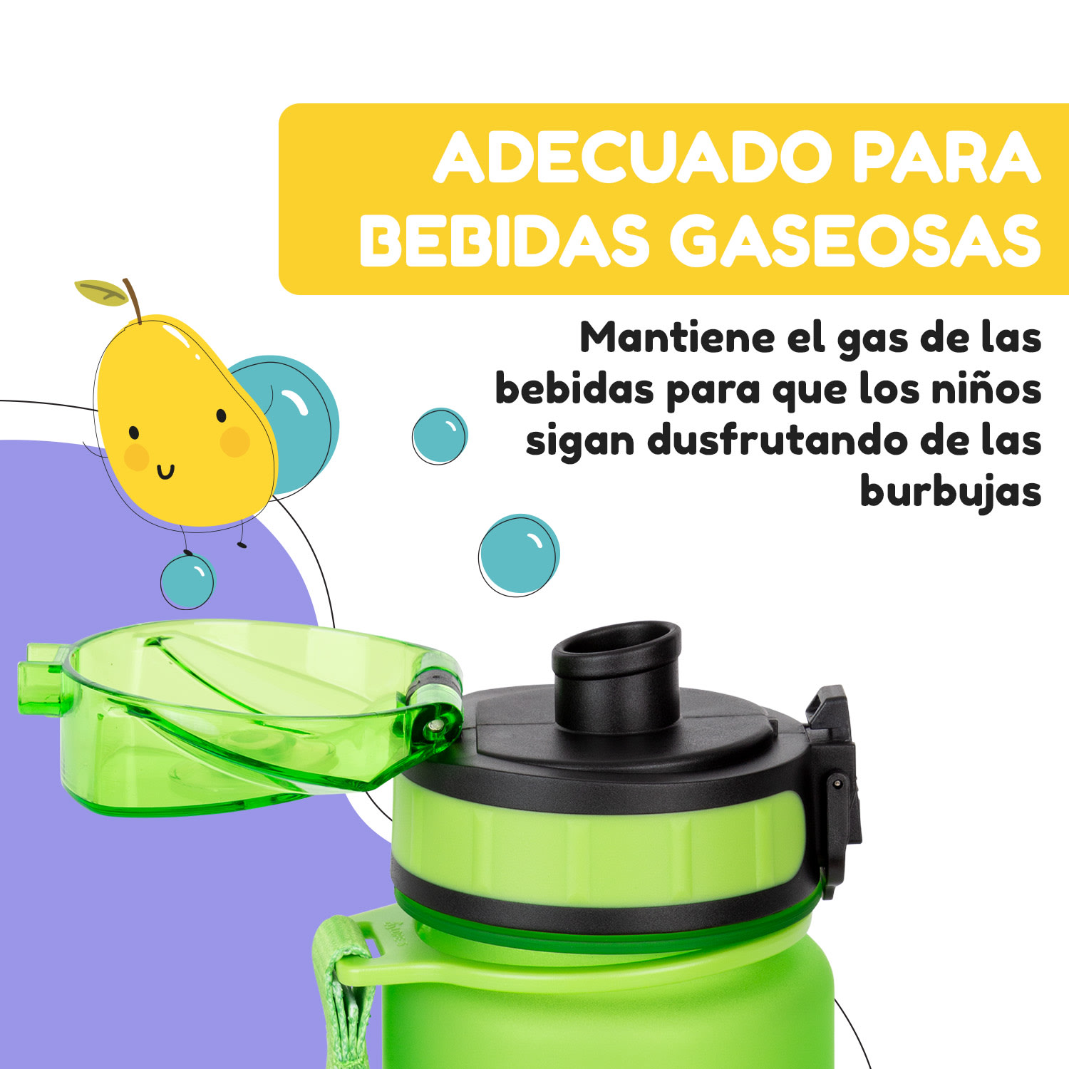 schmatzfatz Set de desayuno Fiambrera y botella Tritán Hermético Libre de BPA Verde