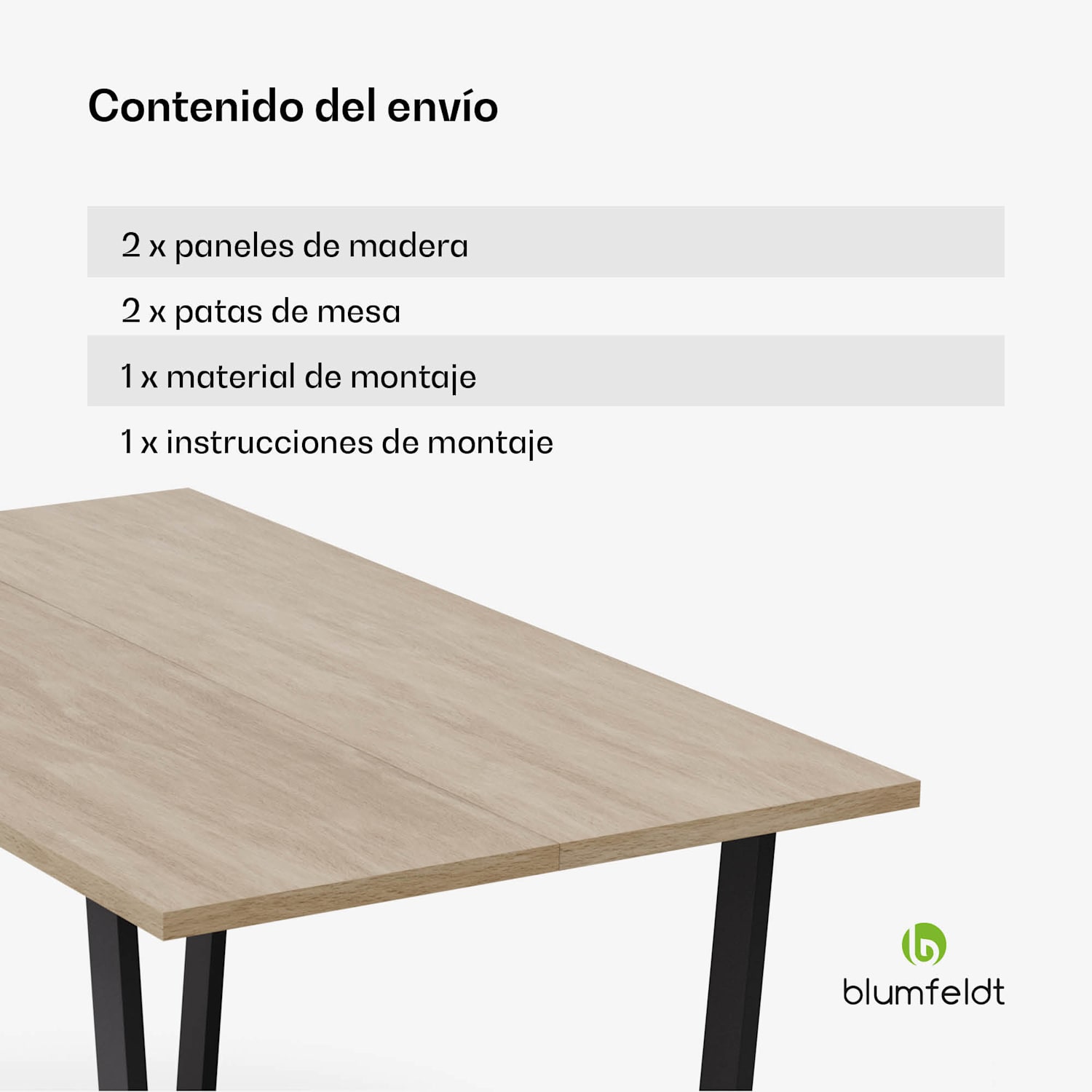 Juego de mesa de comedor Bearsdon | tablero y patas de metal | estilo industrial | estable | moderno 120 x 80 cm | Pino