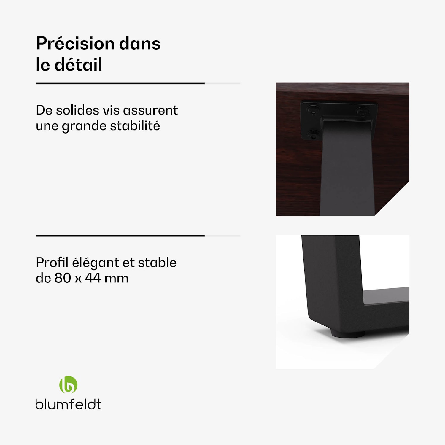 Bearsdon eettafel | tafelblad & metalen tafelpoten | industriële stijl | stabiel | modern 120 x 80 cm | Teak