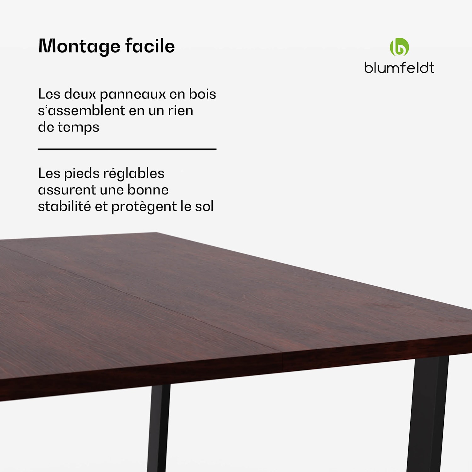 Bearsdon eettafel | tafelblad & metalen tafelpoten | industriële stijl | stabiel | modern 120 x 80 cm | Teak