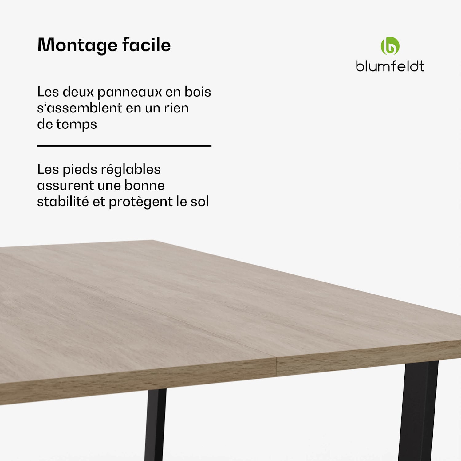 Bearsdon eettafel | tafelblad & metalen tafelpoten | industriële stijl | stabiel | modern 140 x 80 | Den