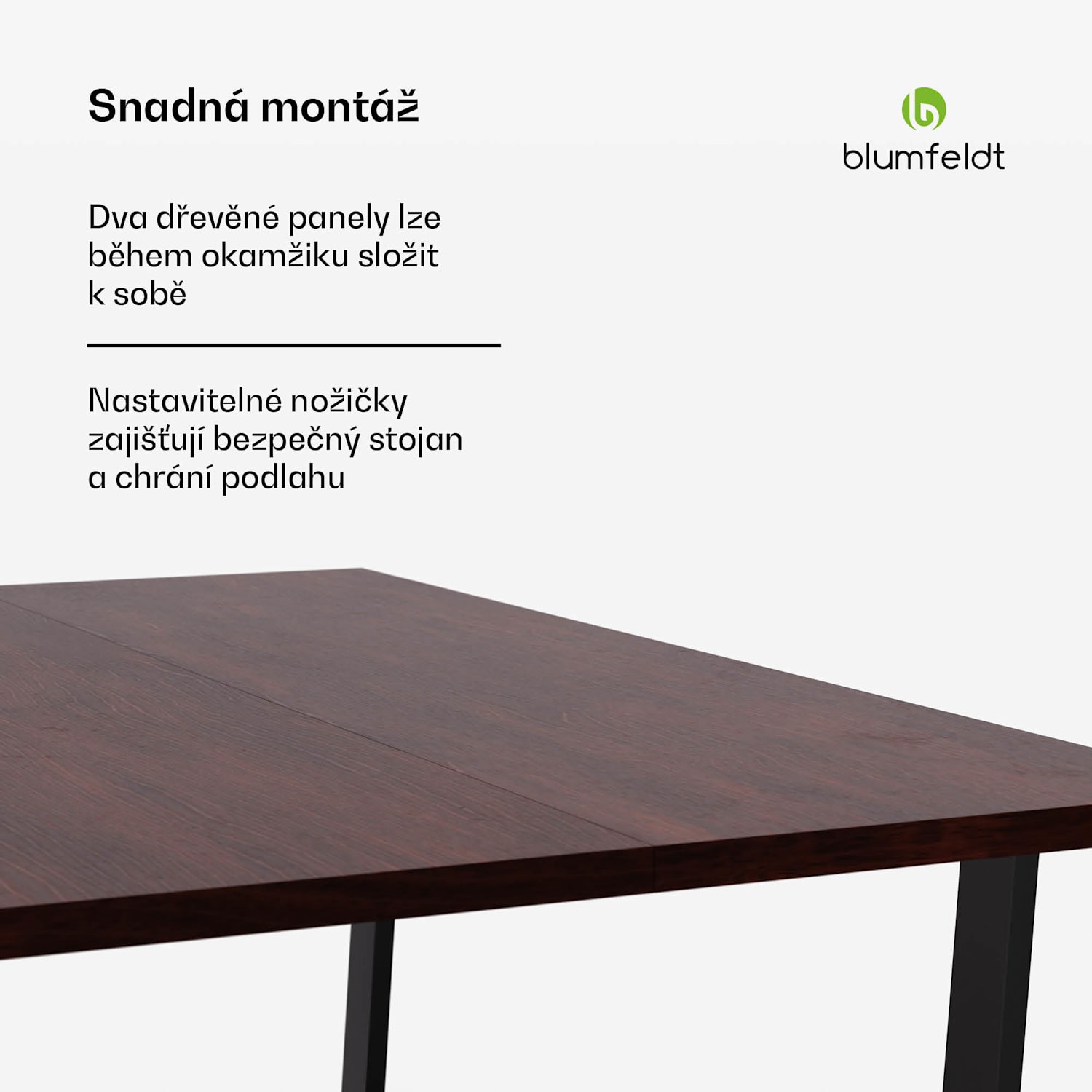Bearsdon jídelní set, stolová deska a kovové nohy stolu, industriální styl, stabilní, moderní 140 x 80 | Teakové dřevo