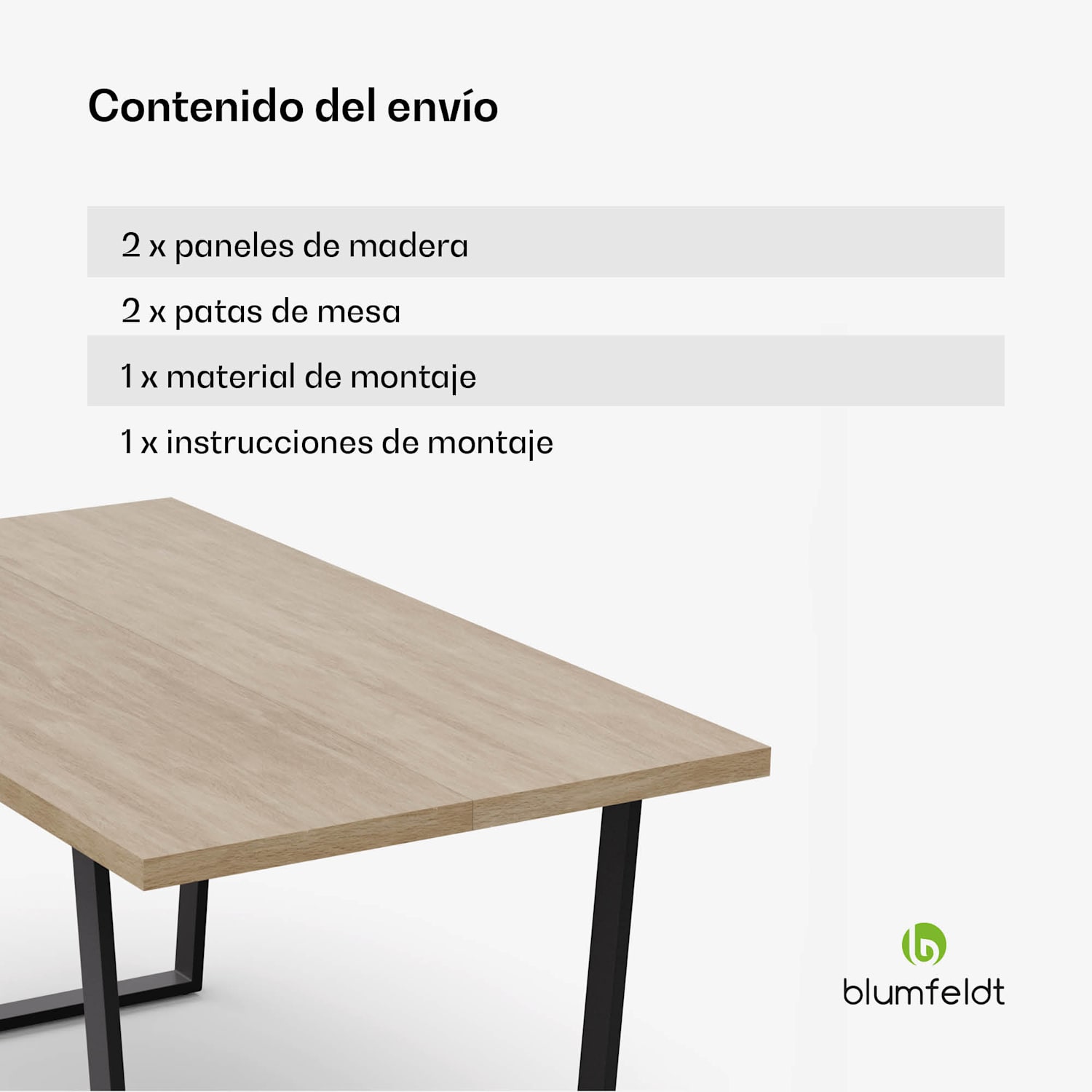 Juego de mesa de comedor Bearsdon | tablero y patas de metal | estilo industrial | estable | moderno 160 x 90 | Pino