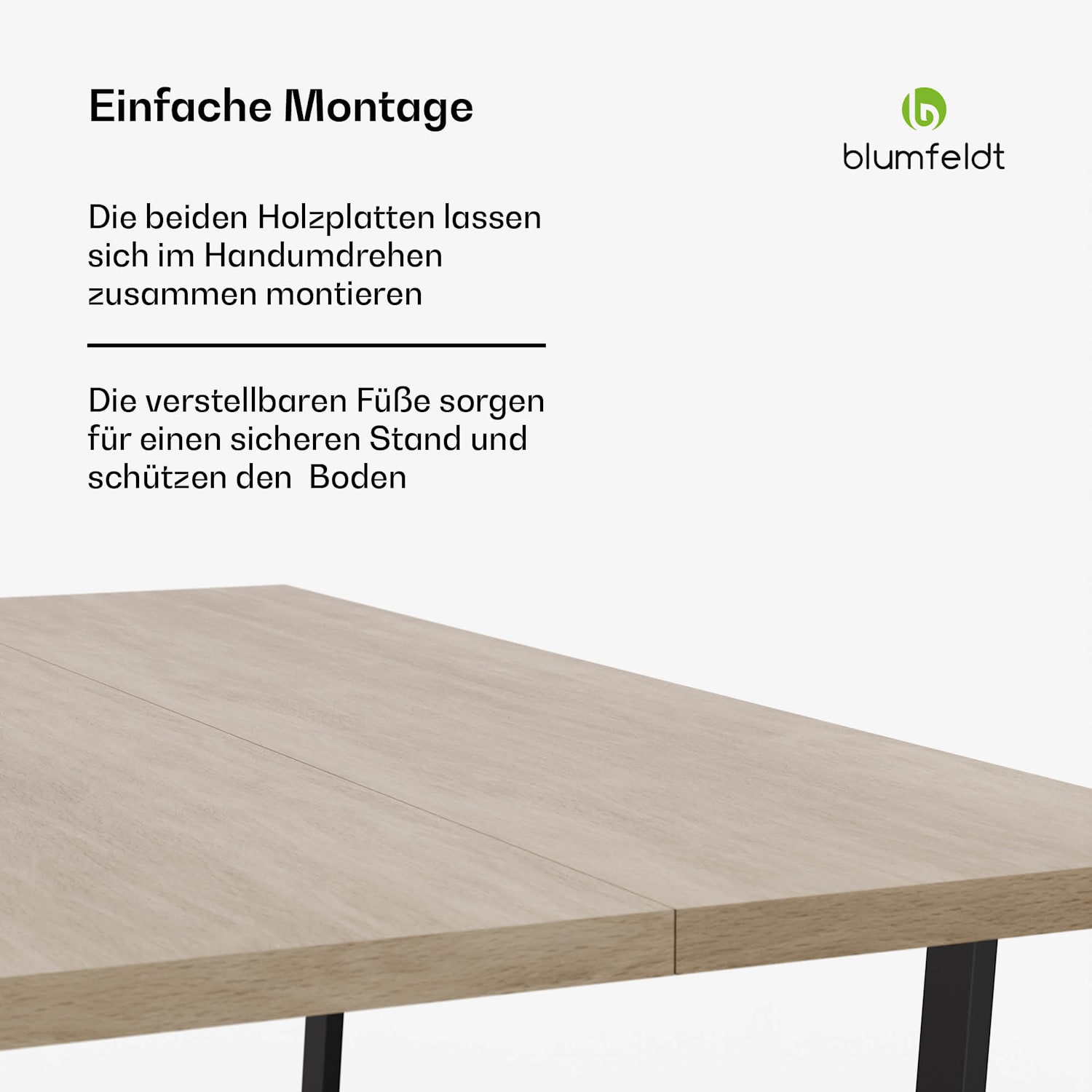 Bearsdon Esstisch Set | Tischplatte & Metall-Tischbeine | Industrial Style | stabil | modern 180 x 90 | Kiefer