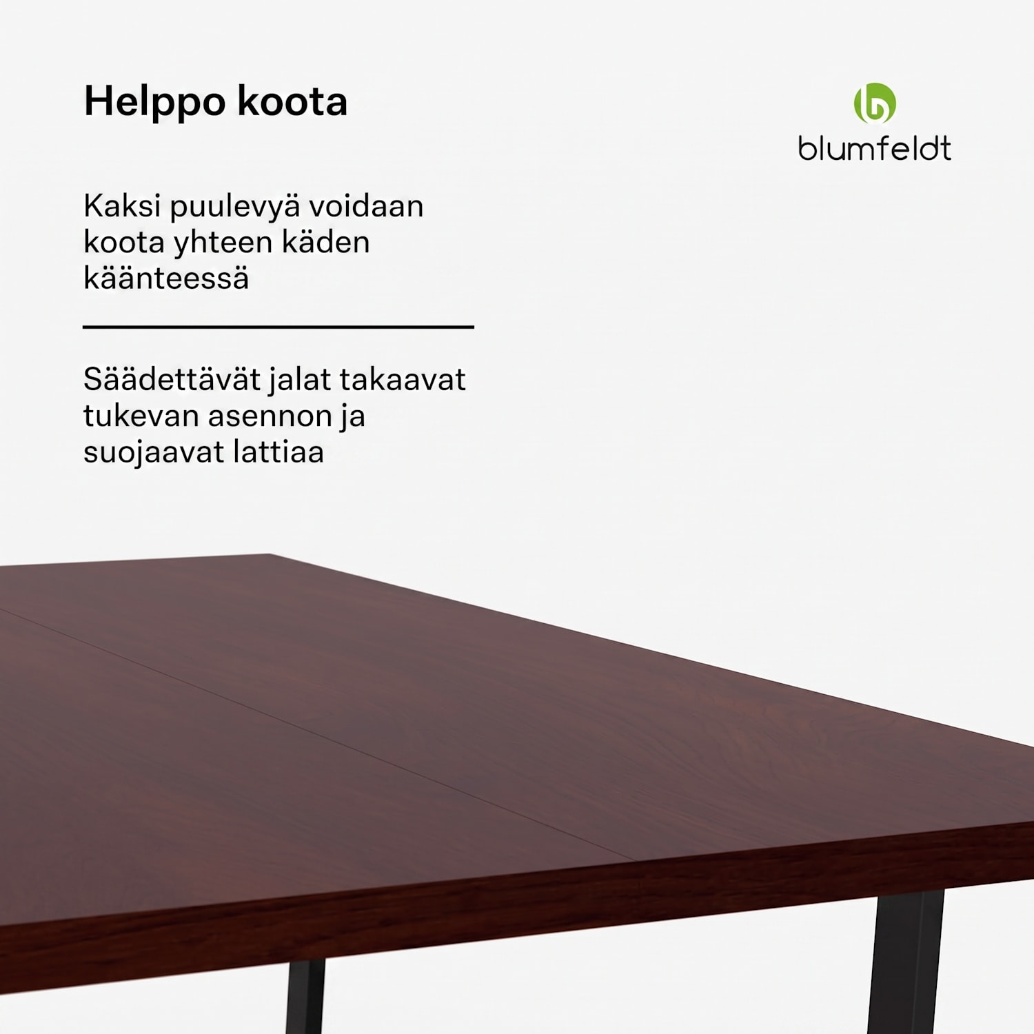 Bearsdon-ruokapöytäsetti | pöytälevy ja metalliset pöydänjalat | teollinen tyyli | vakaa | moderni 180 x 90 | Tiikki