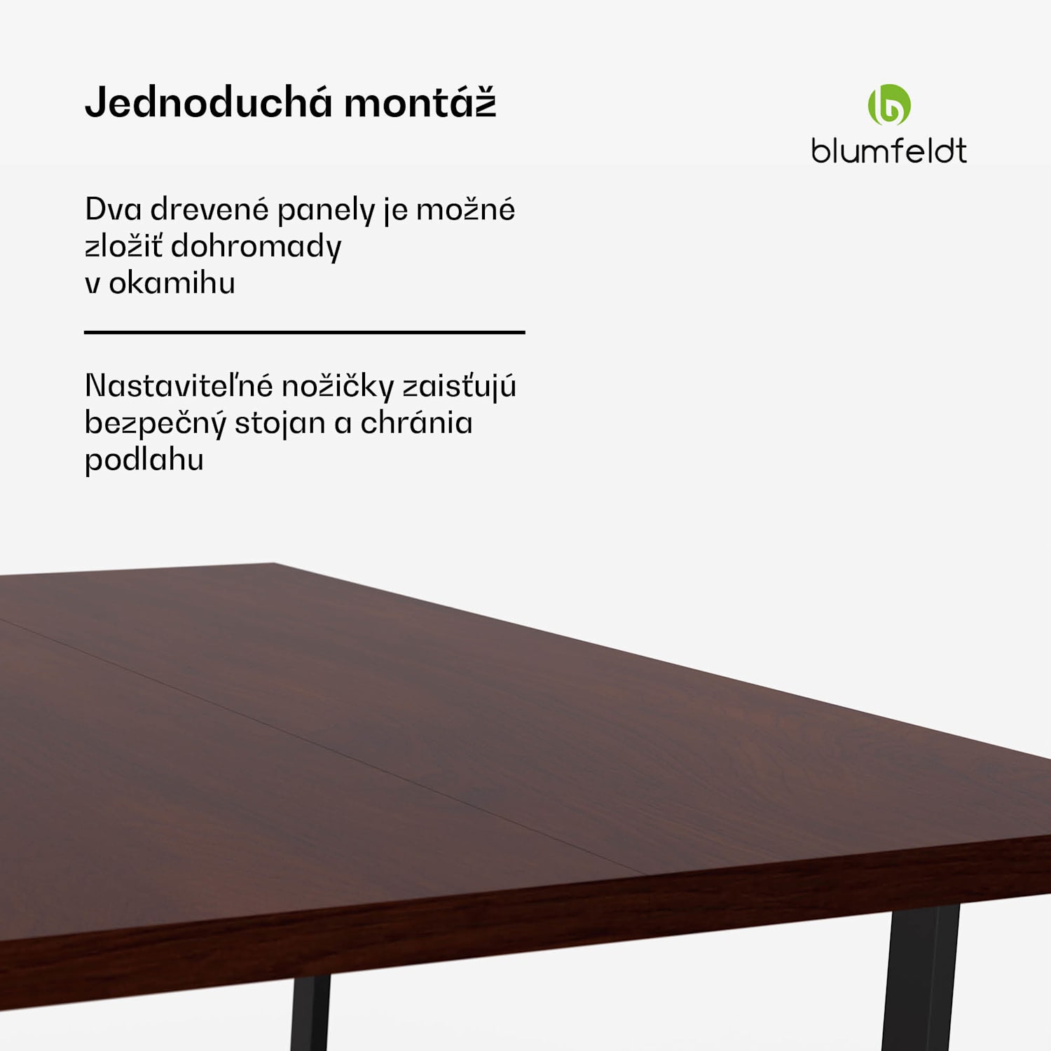 Bearsdon jedálenský set, stolová doska a kovové nohy stola, industriálny štýl, stabilný, moderný 180 x 90 | Teakové drevo