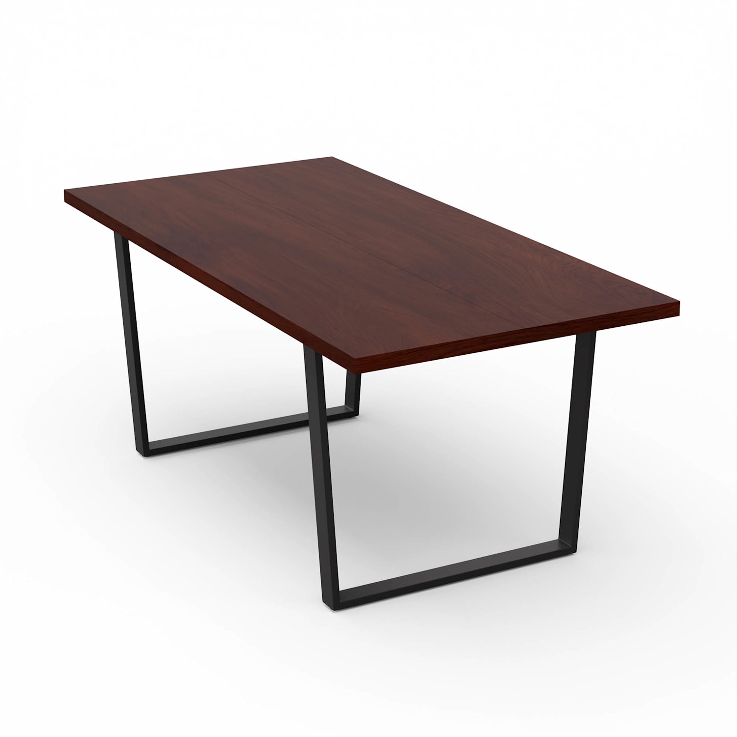 Bearsdon étkezőgarnitúra, asztallap és fém asztallábak, ipari stílus, stabil, modern 180 x 90 | Teak