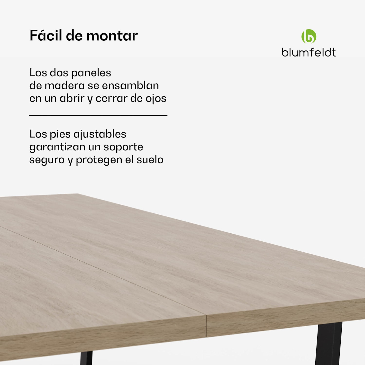 Juego de mesa de comedor Bearsdon | tablero y patas de metal | estilo industrial | estable | moderno 200 x 100 | Pino