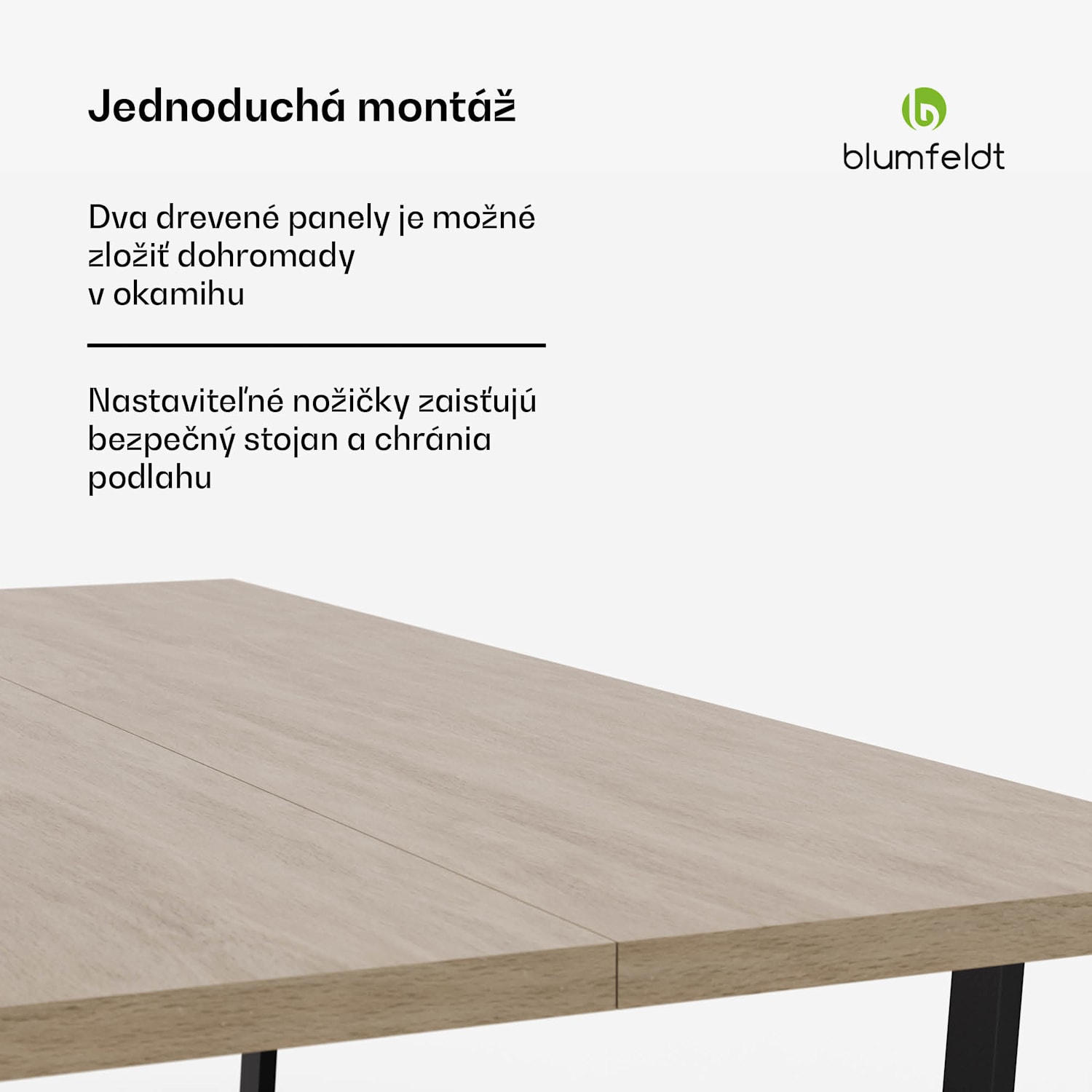 Bearsdon jedálenský set, stolová doska a kovové nohy stola, industriálny štýl, stabilný, moderný 200 x 100 | Borovica