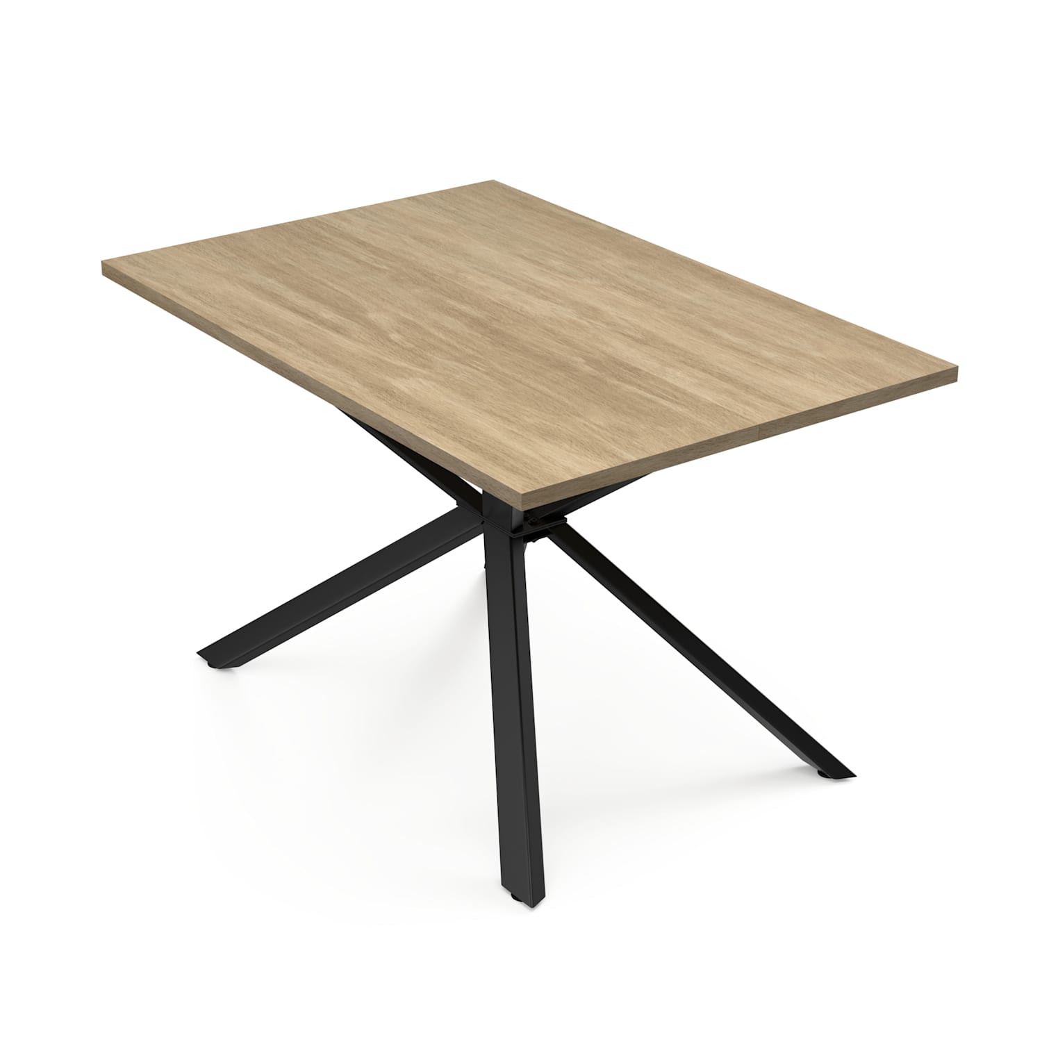 Bearsdon Esstisch Set | Tischplatte & Metall-Tischbeine | Industrial Style | stabil | modern 120 x 80 cm | Kiefer