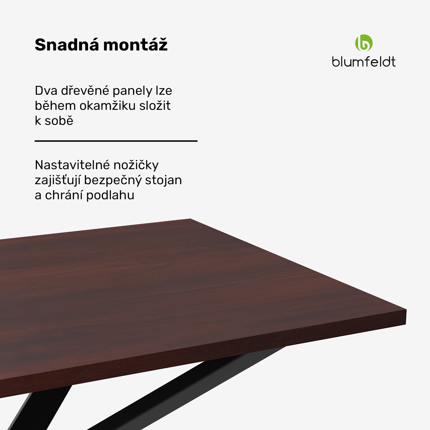 Bearsdon jídelní stůl set | deska & kovové nohy | průmyslový styl | stabilní | moderní 120 x 80 cm | Teakové dřevo