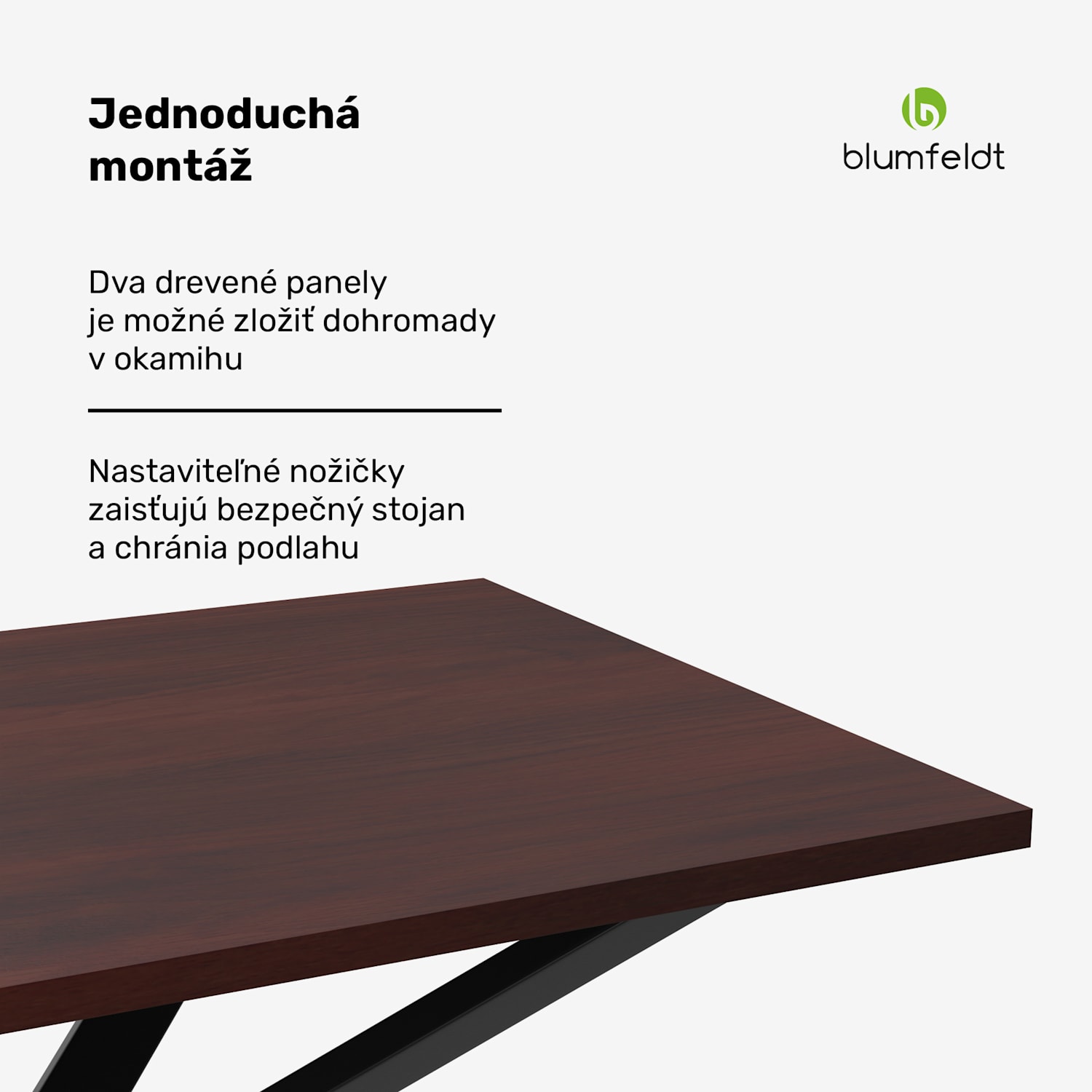 Bearsdon jedálenská súprava | doska stola & kovové nohy | industriálny štýl | stabilná | moderná 120 x 80 cm | Teakové drevo