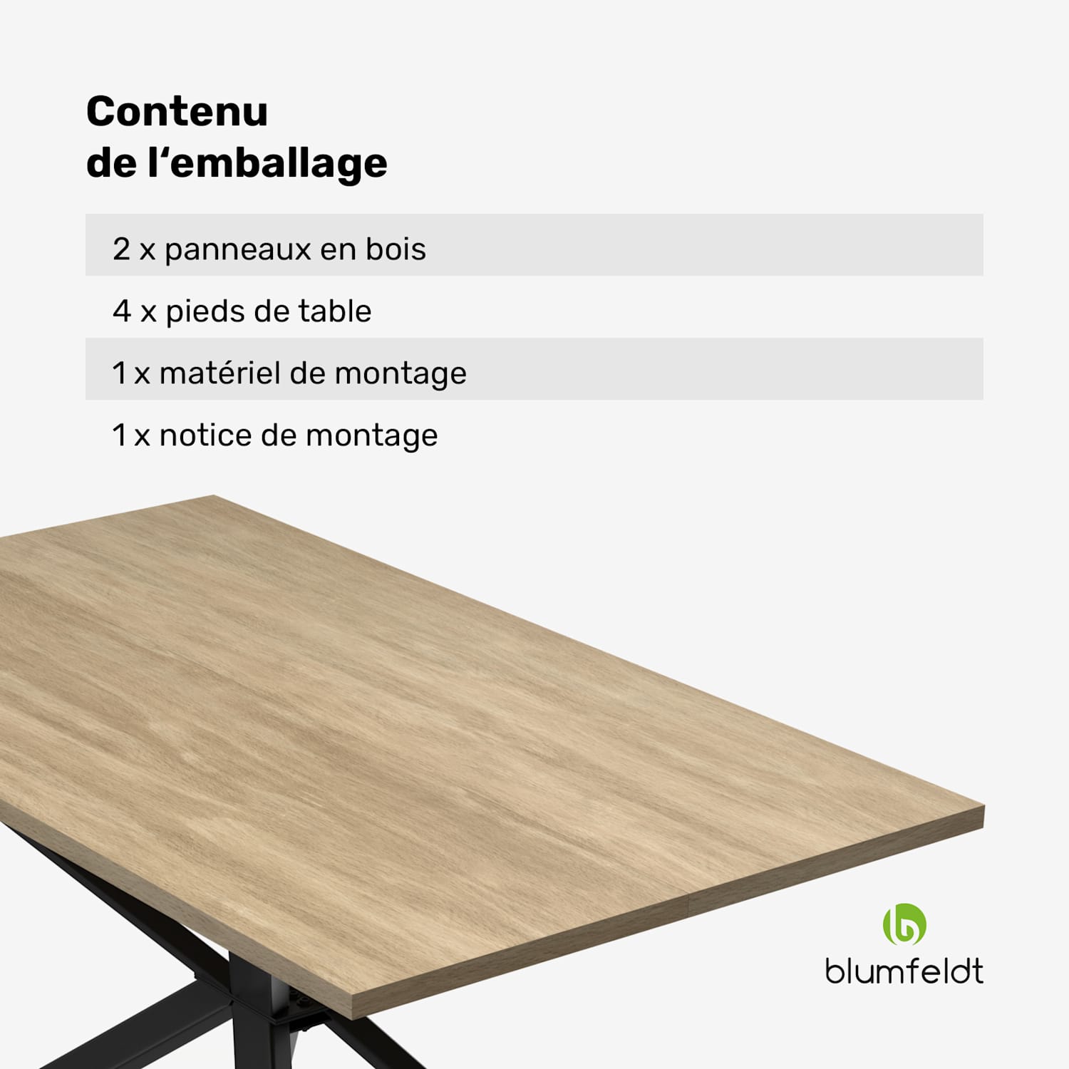 Set de table à manger Bearsdon | Plateau & pieds de table en métal | Style industriel | stable | moderne 140 x 80 | Pin