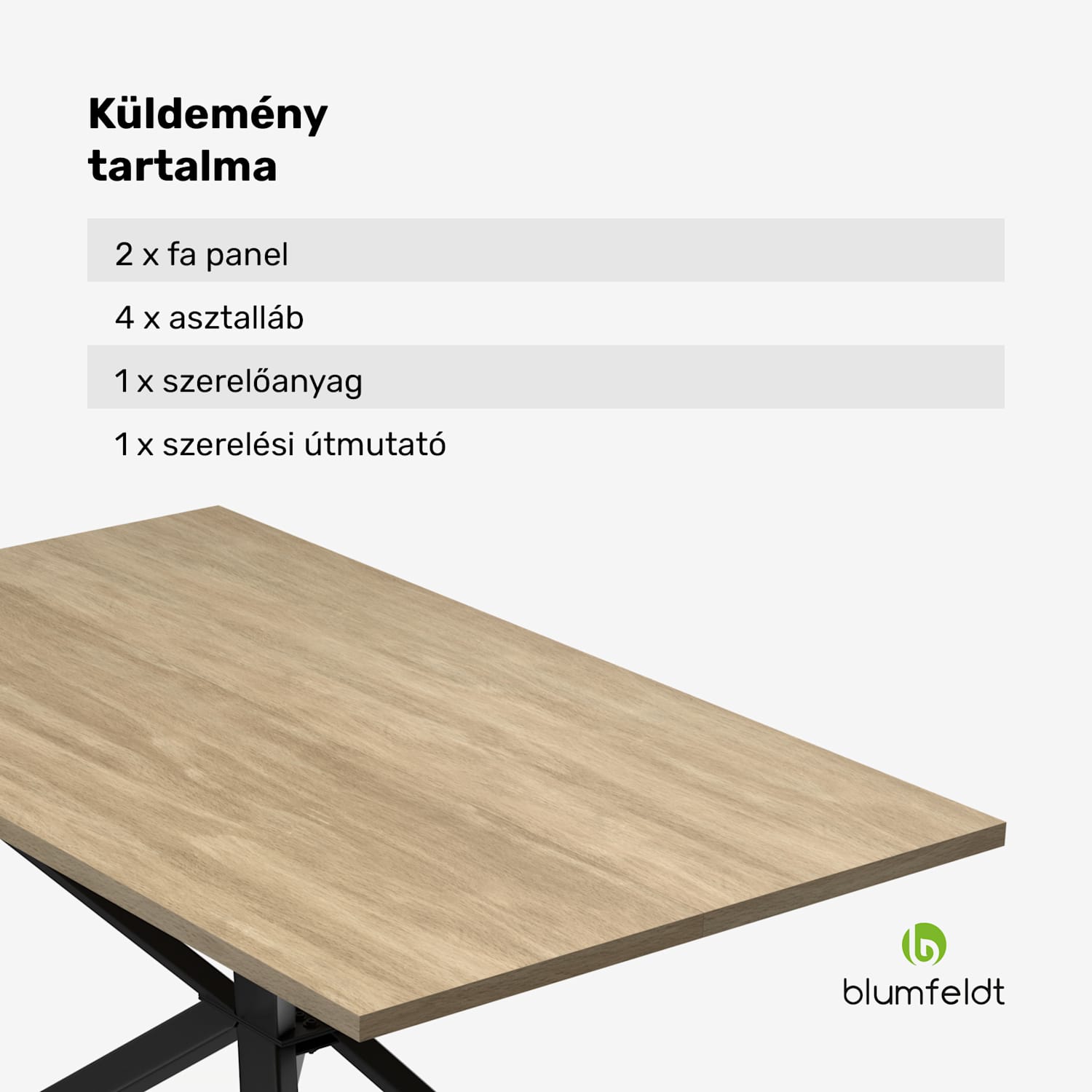 Bearsdon étkezőasztal szett | asztallap és fém asztallábak | ipari stílus | stabil | modern 140 x 80 | Fenyő