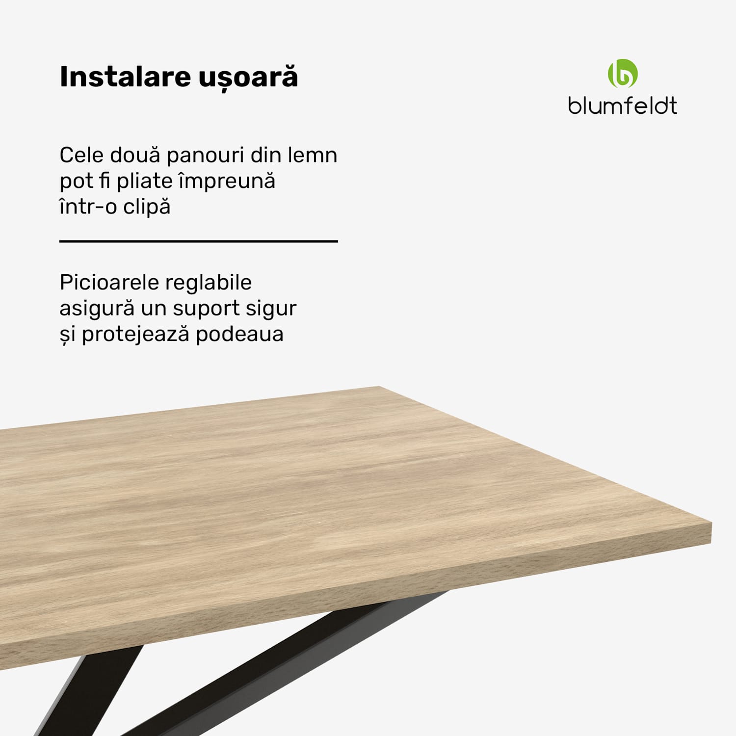 Set masă Bearsdon | Blat și picioare metalice | Stil industrial | stabil | modern 140 x 80 | Pin
