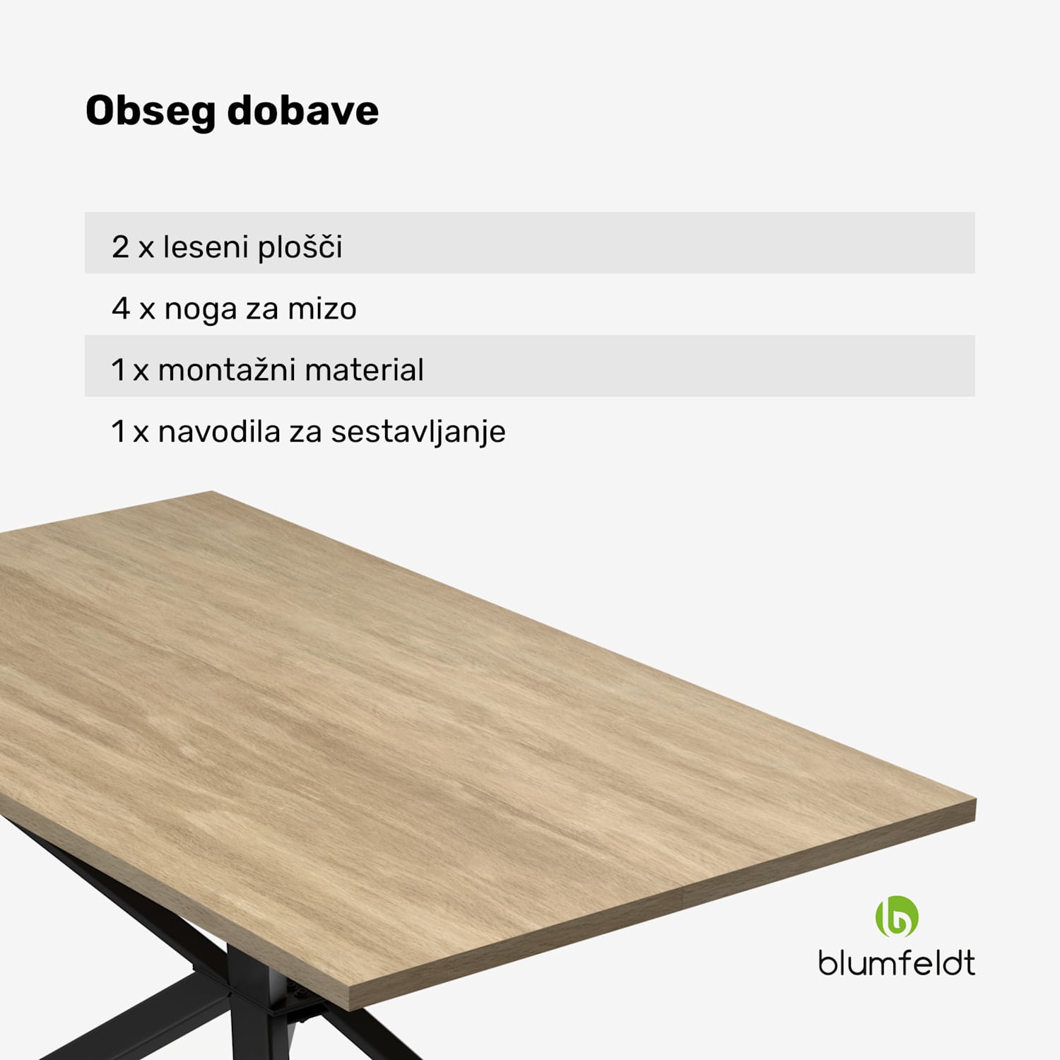 Bearsdon jedilna miza komplet | plošča in kovinske noge | industrijski slog | stabilno | moderno 140 x 80 | Borovec