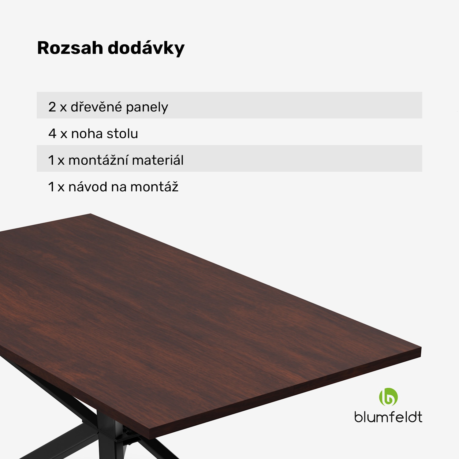 Bearsdon jídelní stůl set | deska & kovové nohy | průmyslový styl | stabilní | moderní 140 x 80 | Teakové dřevo