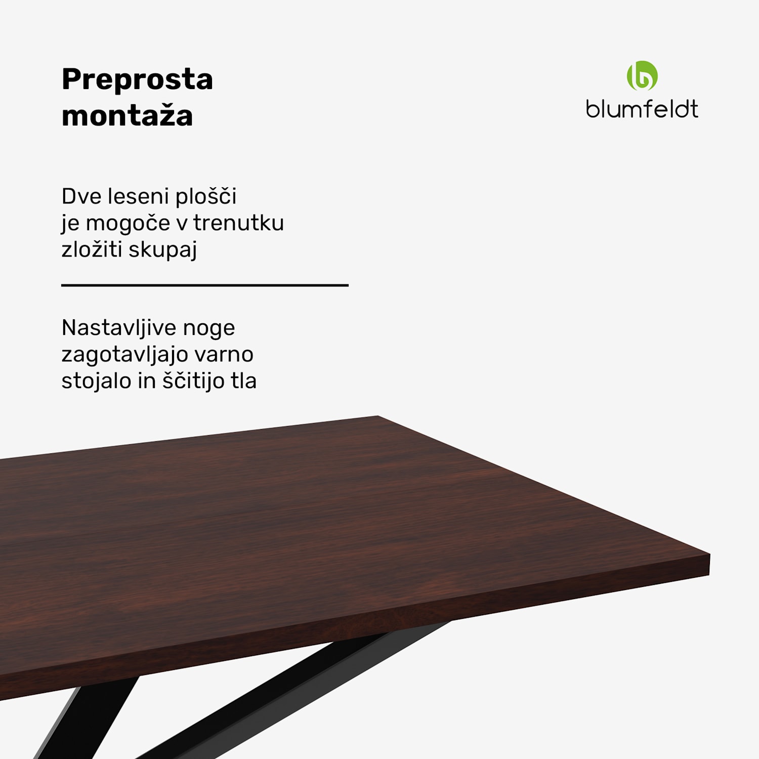 Bearsdon jedilna miza komplet | plošča in kovinske noge | industrijski slog | stabilno | moderno 140 x 80 | Tik